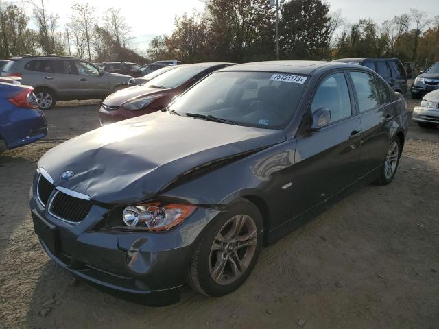 BMW 3 SERIES 2008 wbava33568kx89330