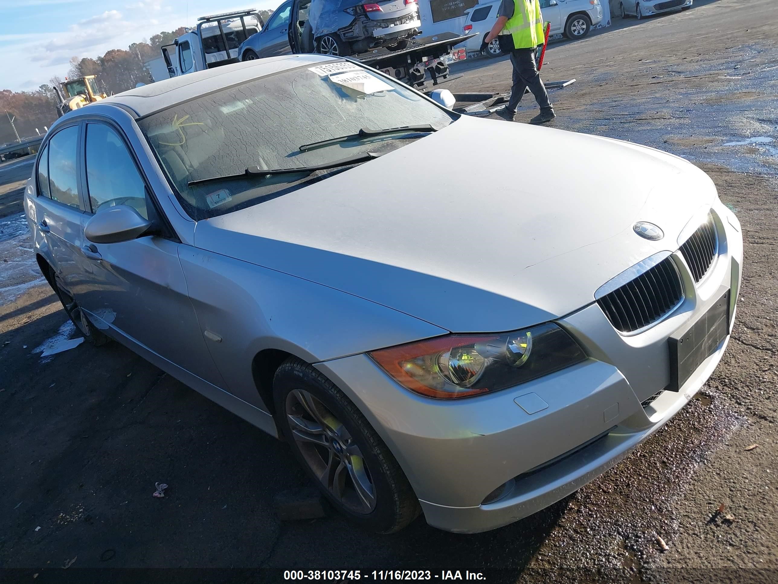 BMW 3ER 2008 wbavc73598kx90554