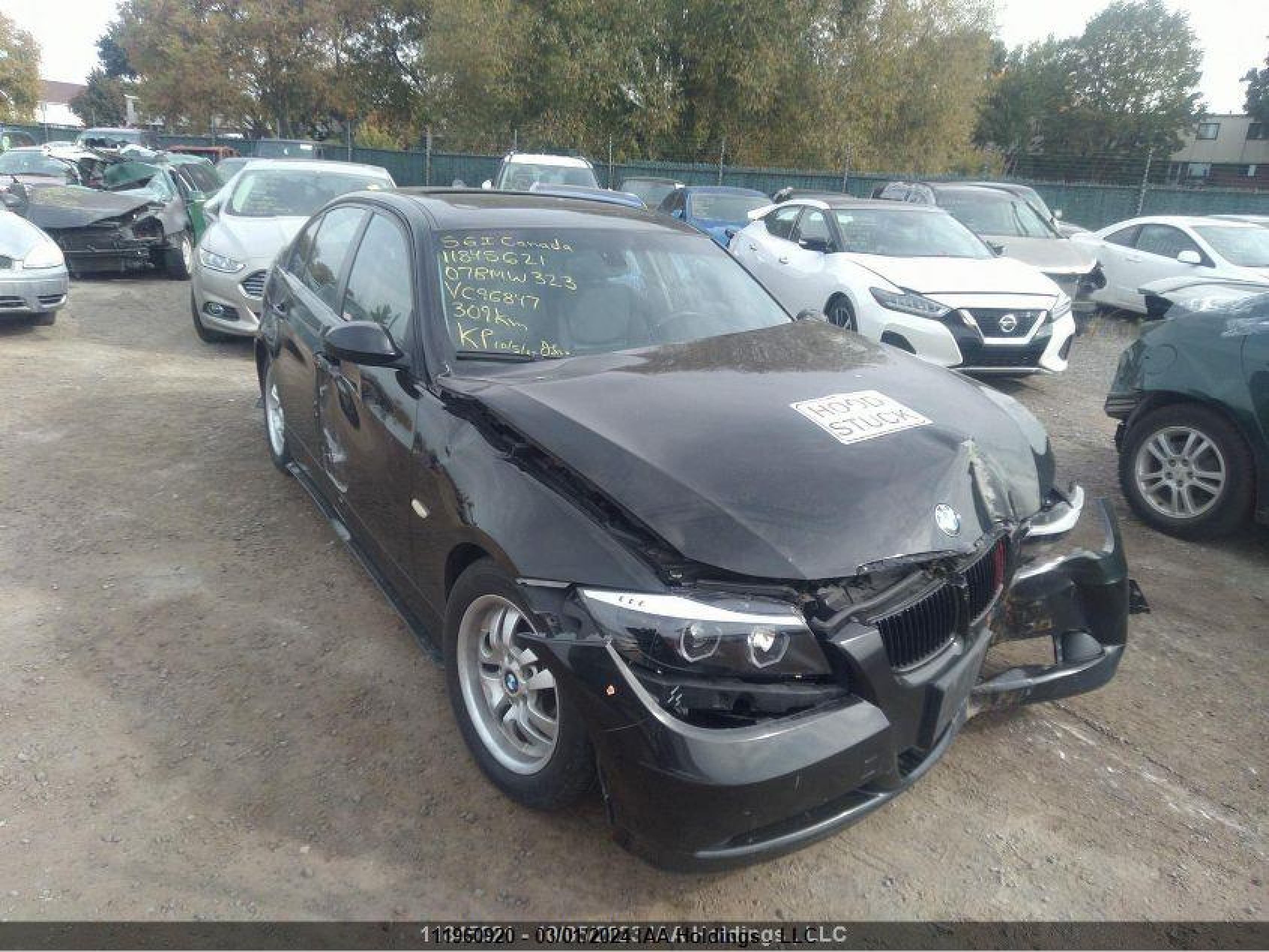 BMW 3ER 2007 wbavh13587kc96847