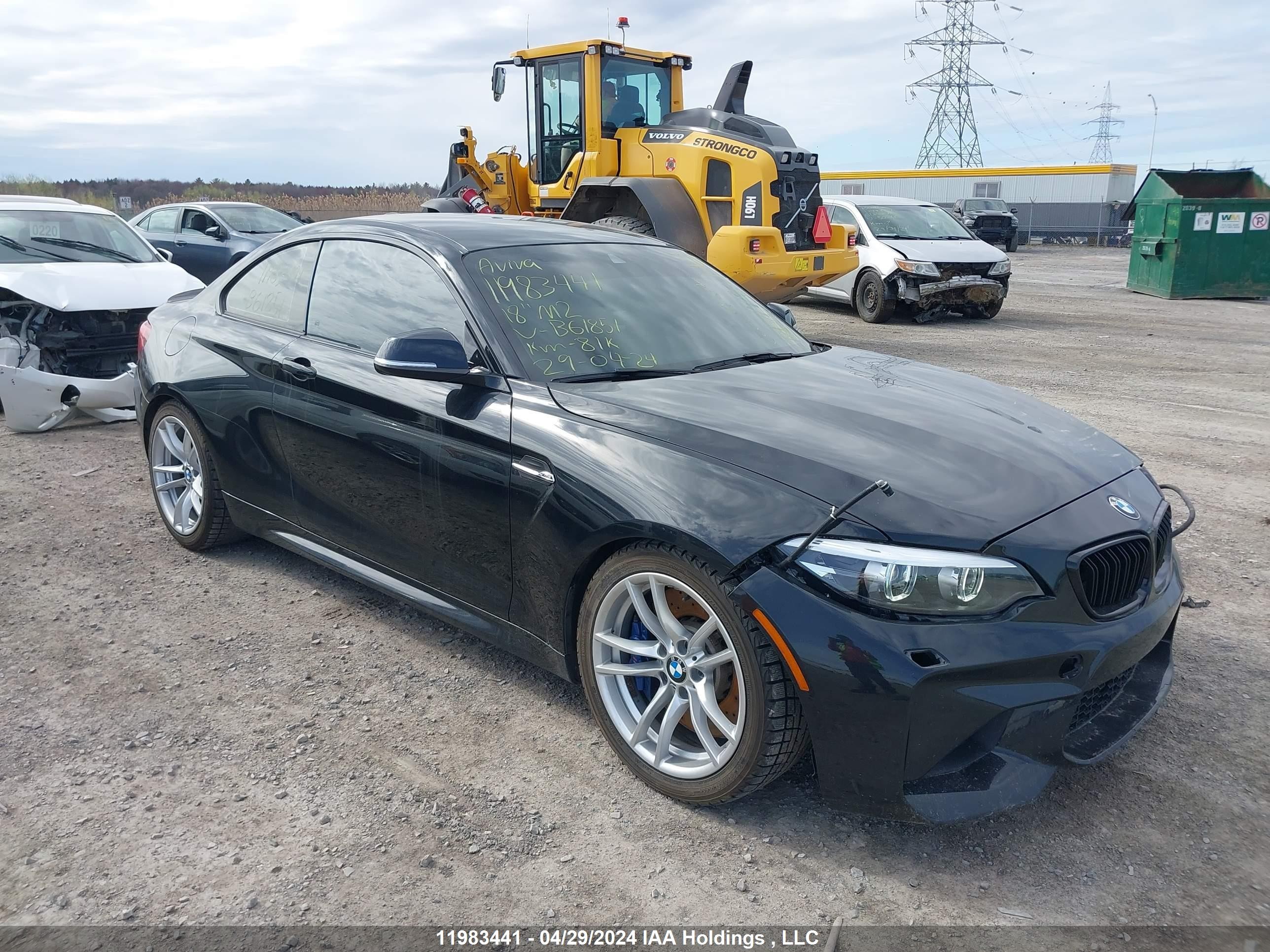 BMW M2 2018 wbs1j5c54j7b61851