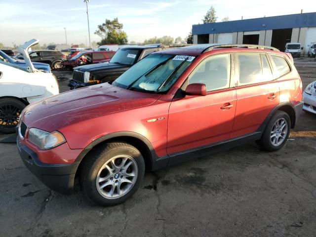 BMW X3 2.5I 2004 wbxpa73414wb29215