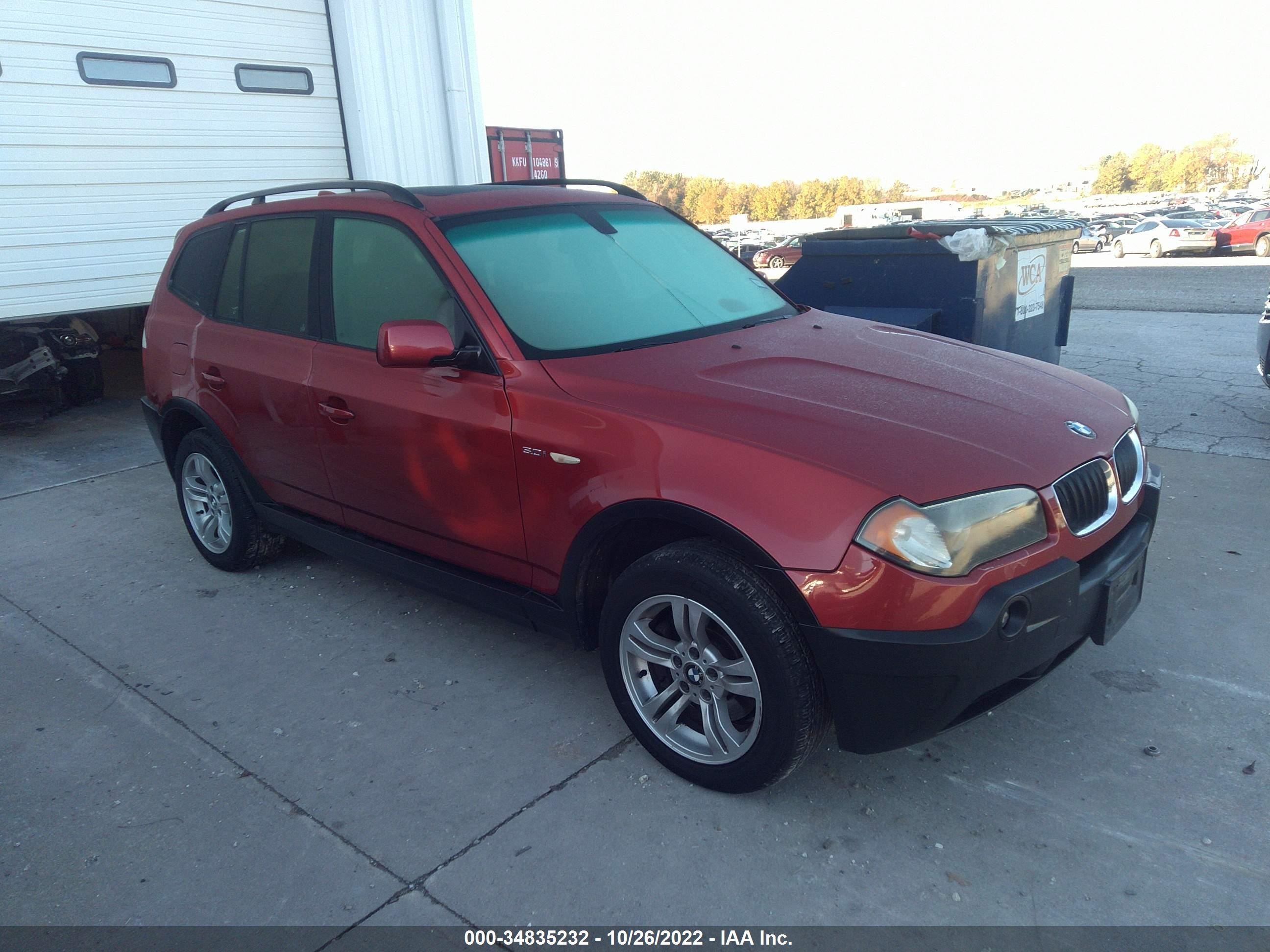 BMW X3 2005 wbxpa93465wd13207