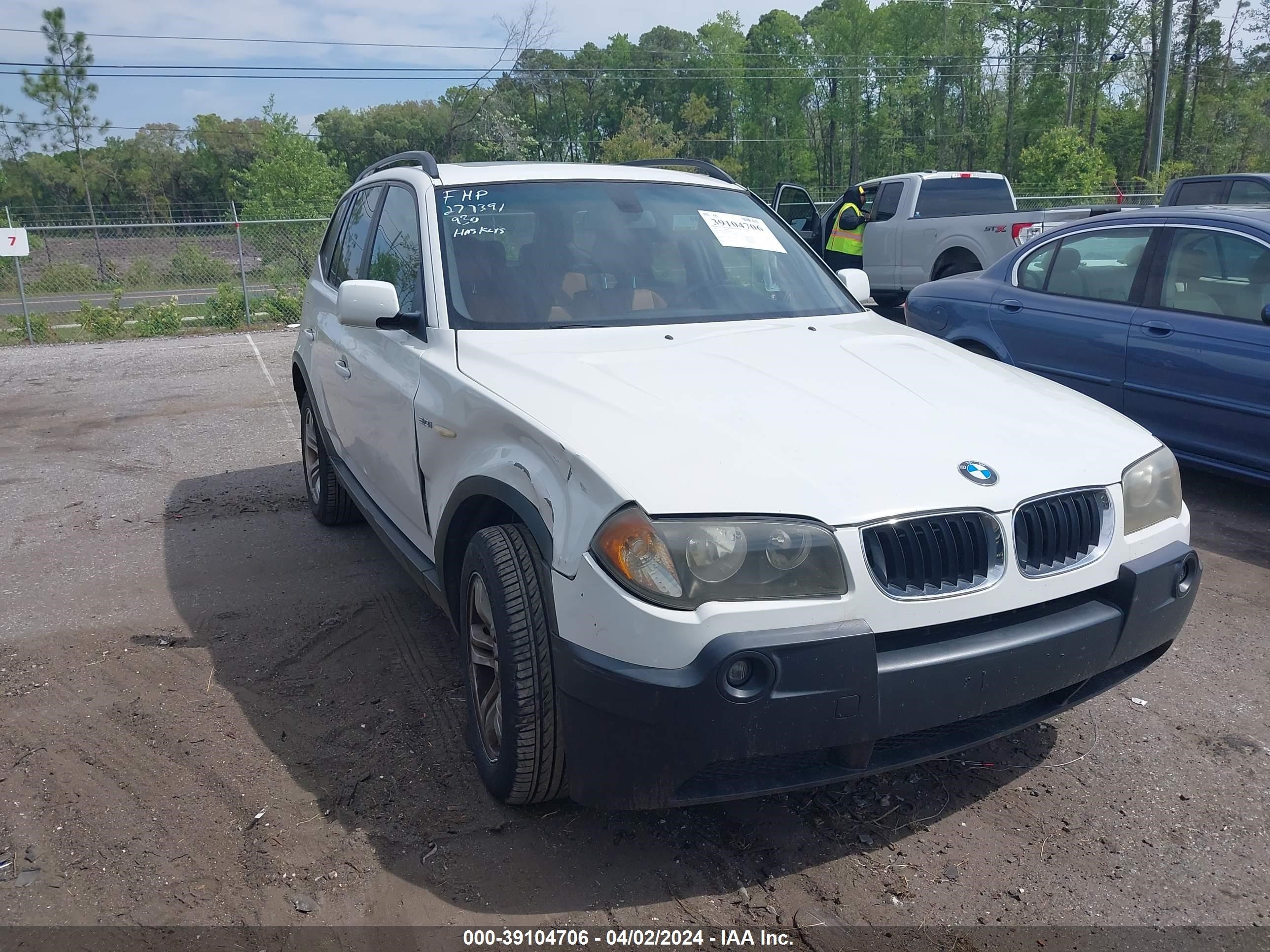 BMW X3 2005 wbxpa934x5wd11783