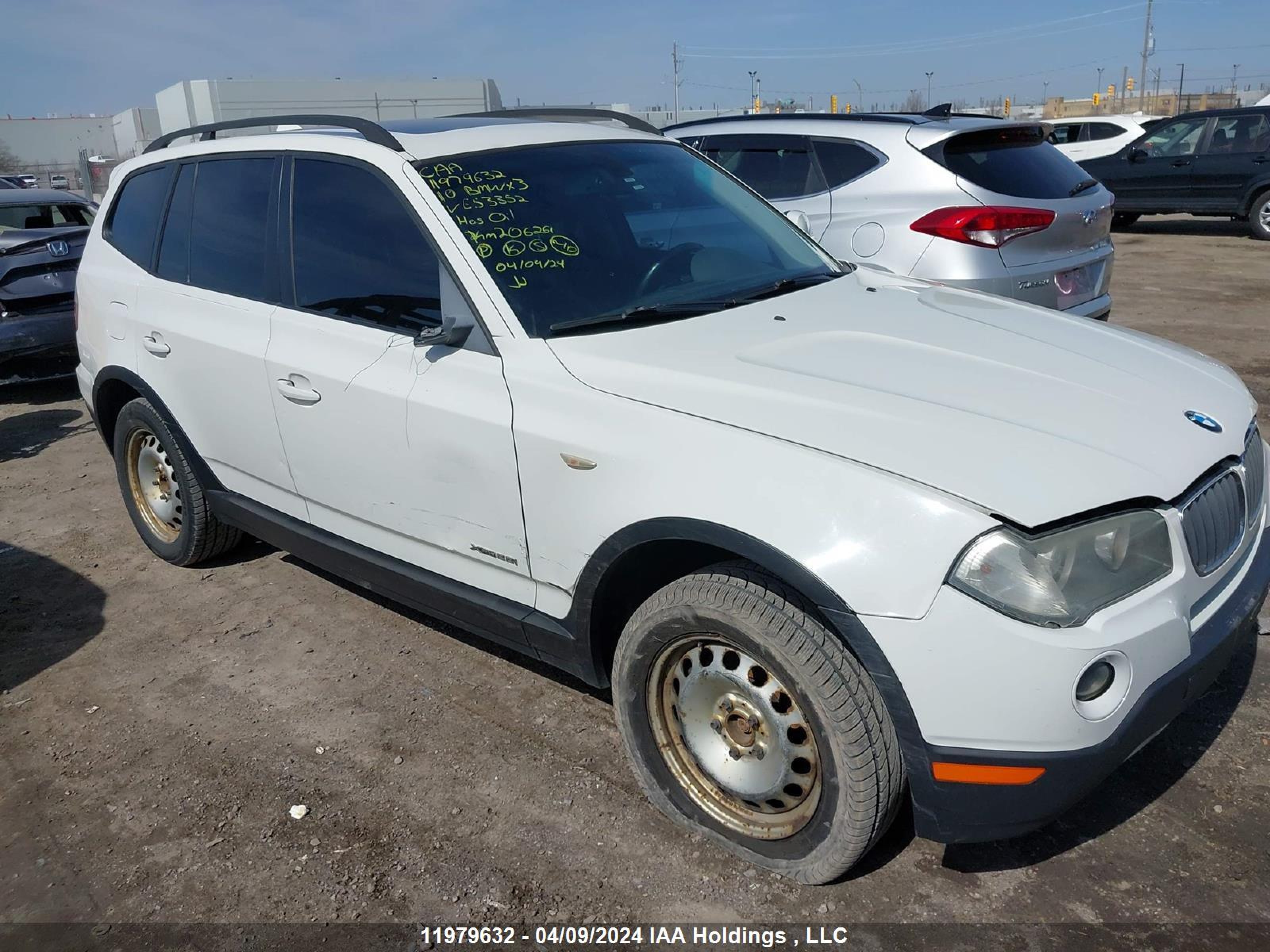 BMW X3 2010 wbxpc7c41awe53352