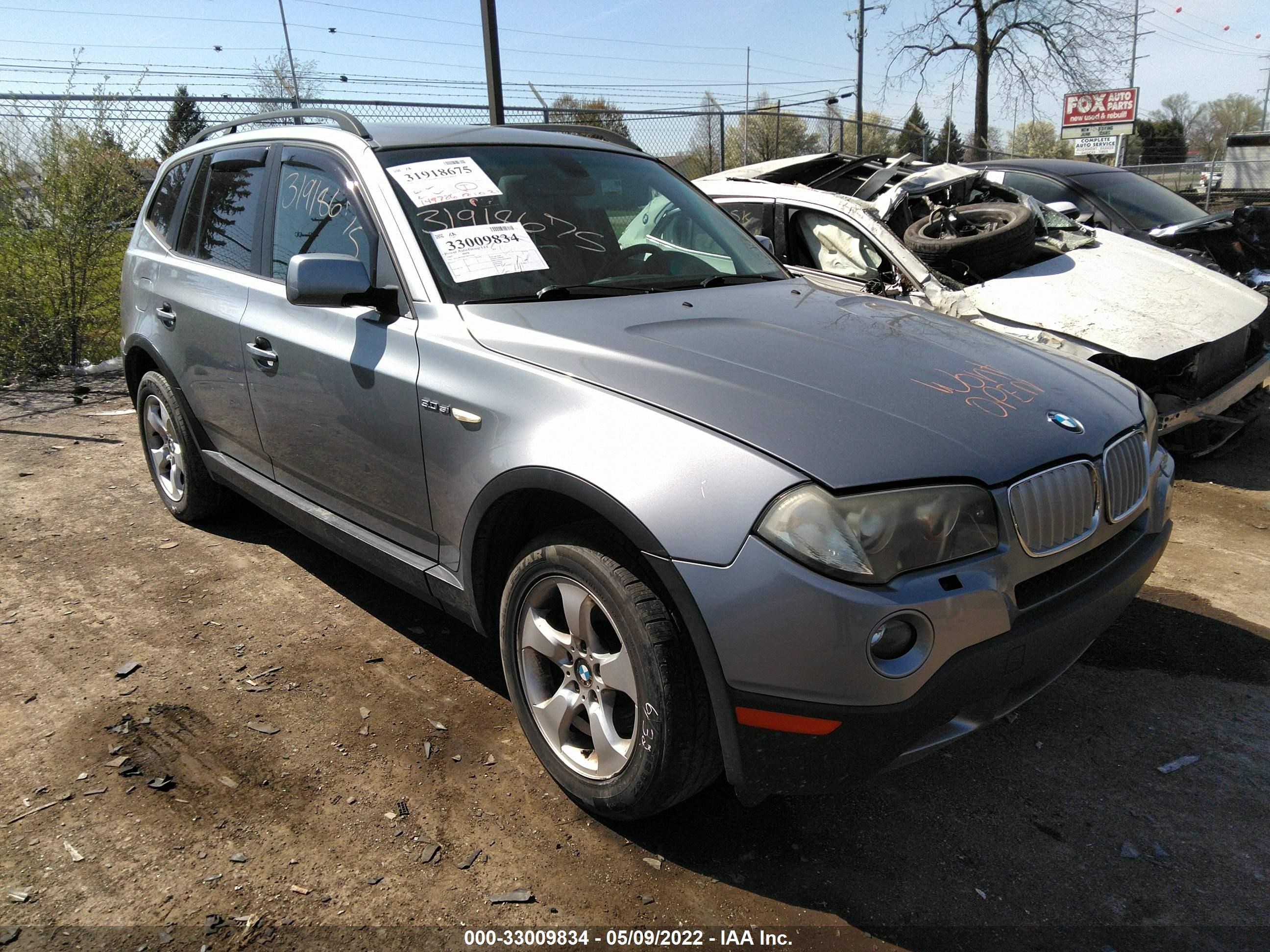 BMW X3 2007 wbxpc93427wf25616