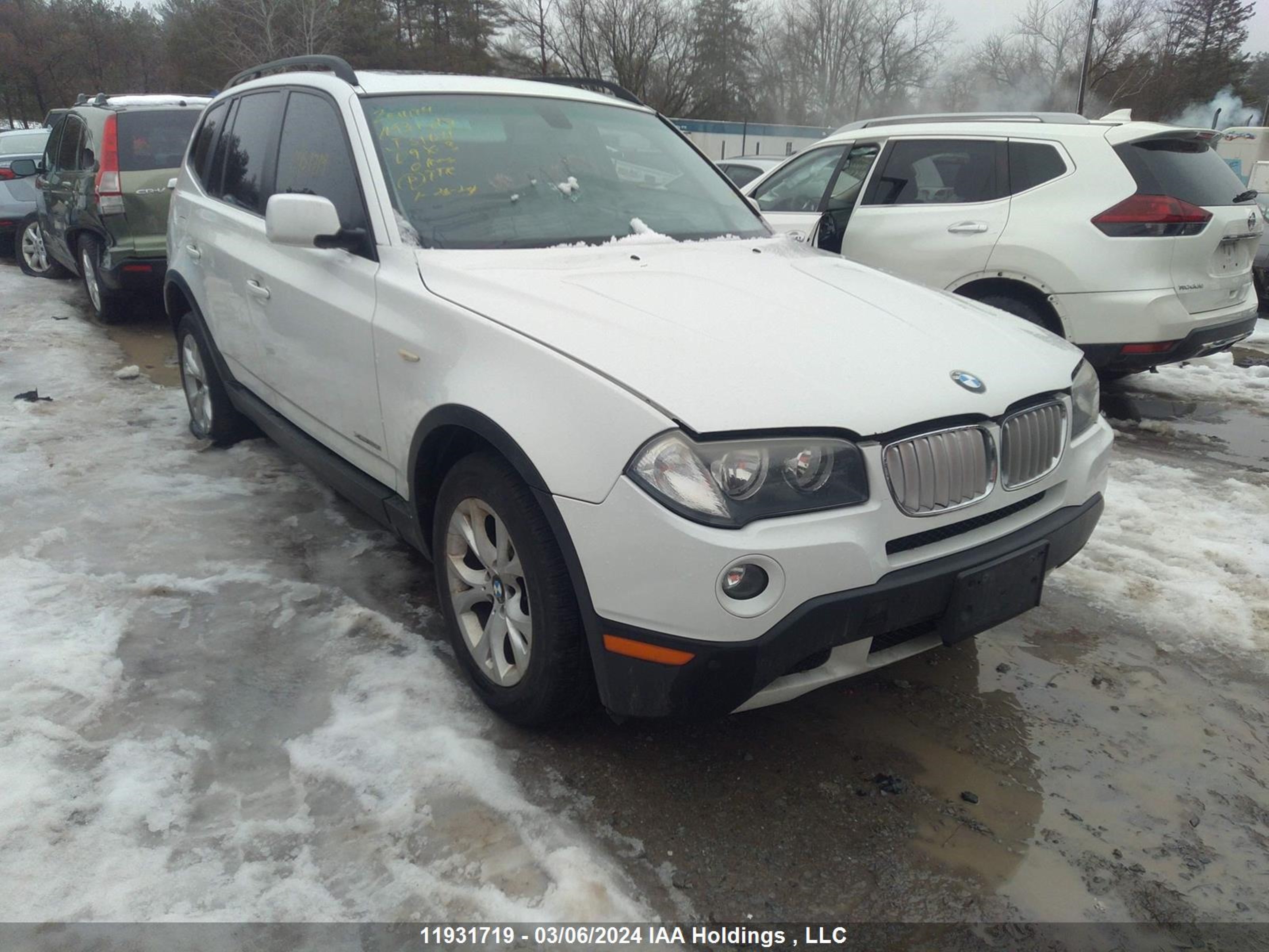 BMW X3 2009 wbxpc93439wj31011