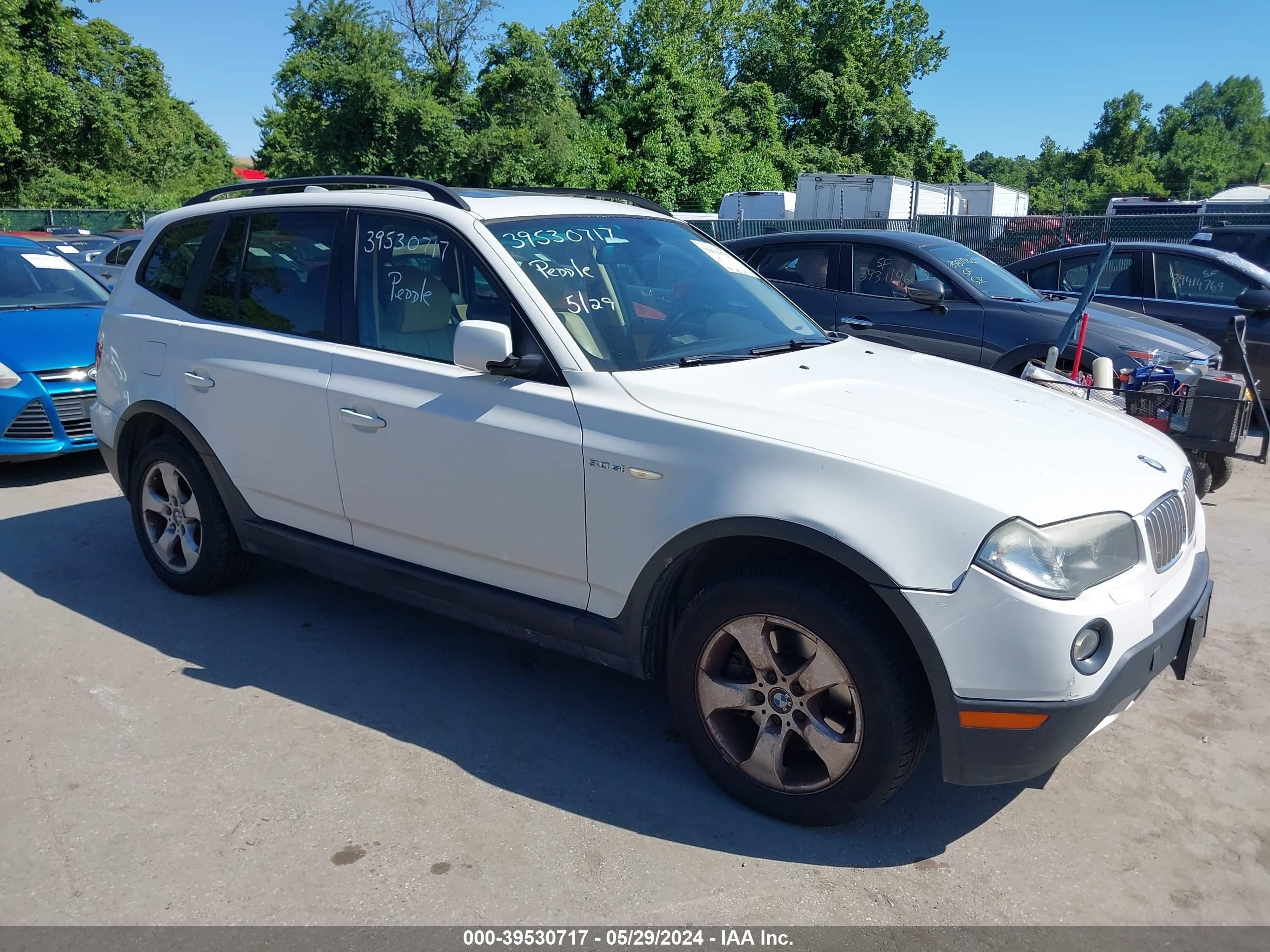 BMW X3 2007 wbxpc93457wf05442