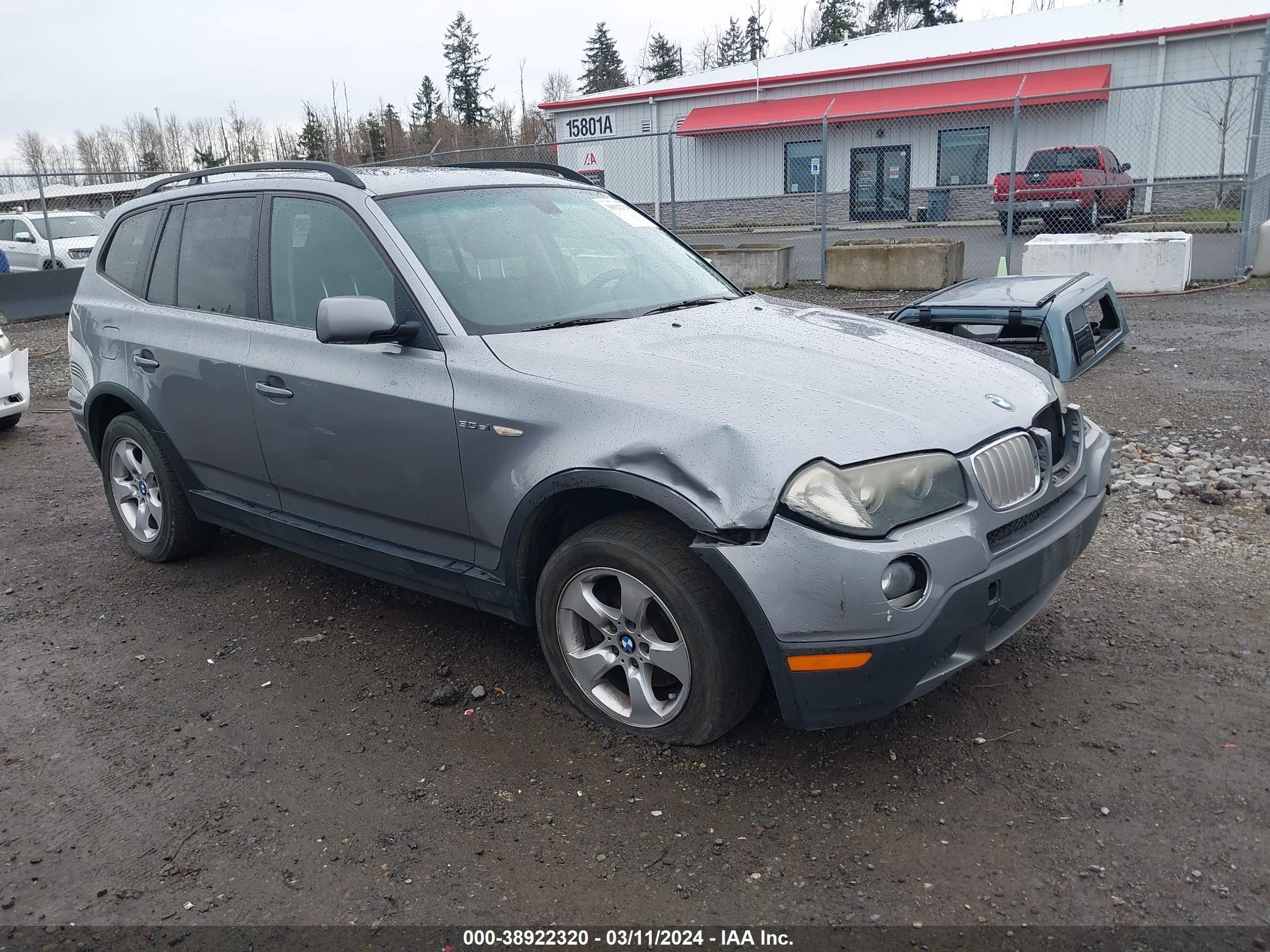 BMW X3 2008 wbxpc93458wj09316