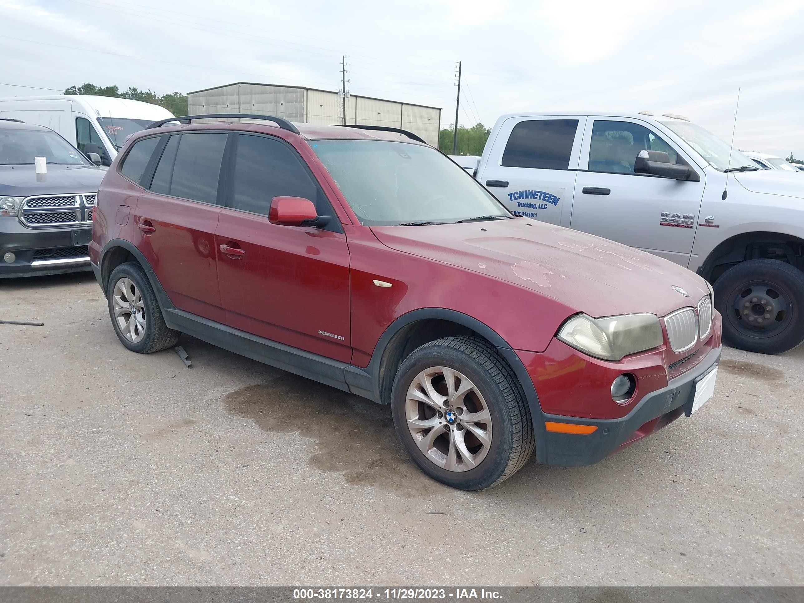 BMW X3 2009 wbxpc93499wj25309