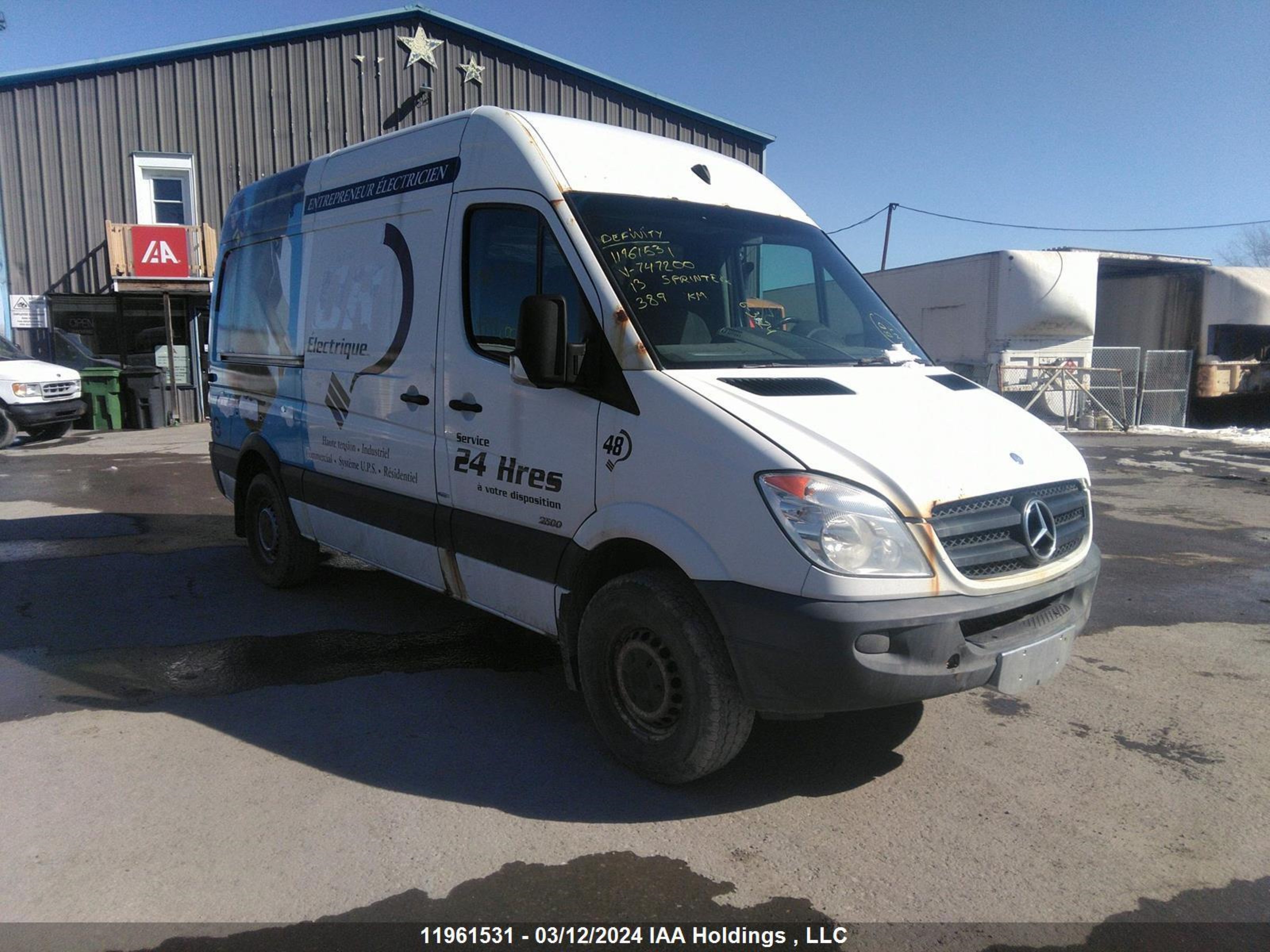 MERCEDES-BENZ SPRINTER 2013 wd3be7ccxd5747200