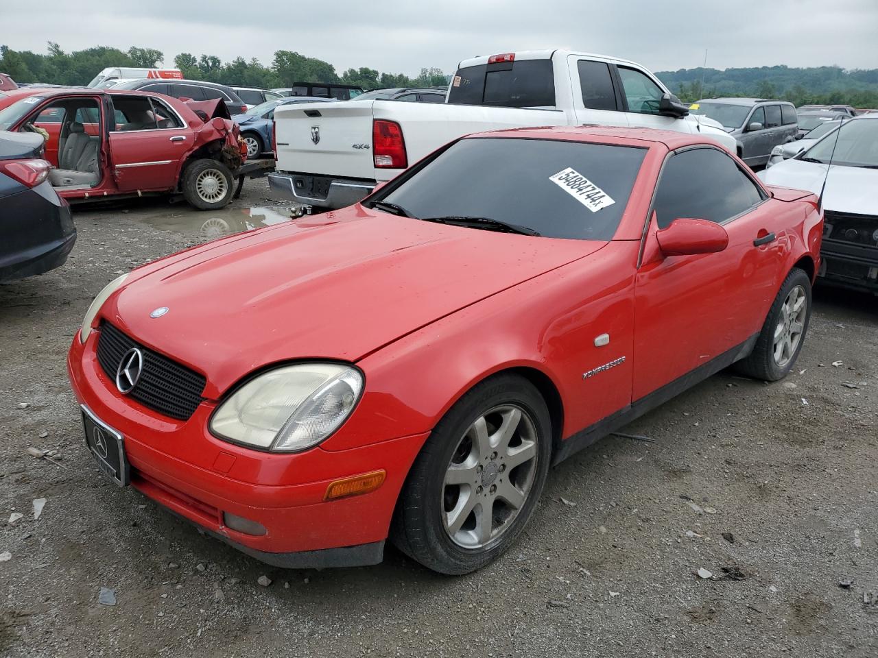 MERCEDES-BENZ SLK-KLASSE 2000 wdbkk47f8yf147694