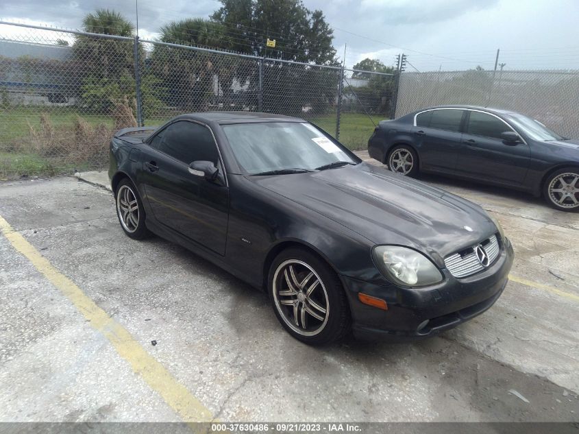 MERCEDES-BENZ SLK-KLASSE 2001 wdbkk49f01f171958