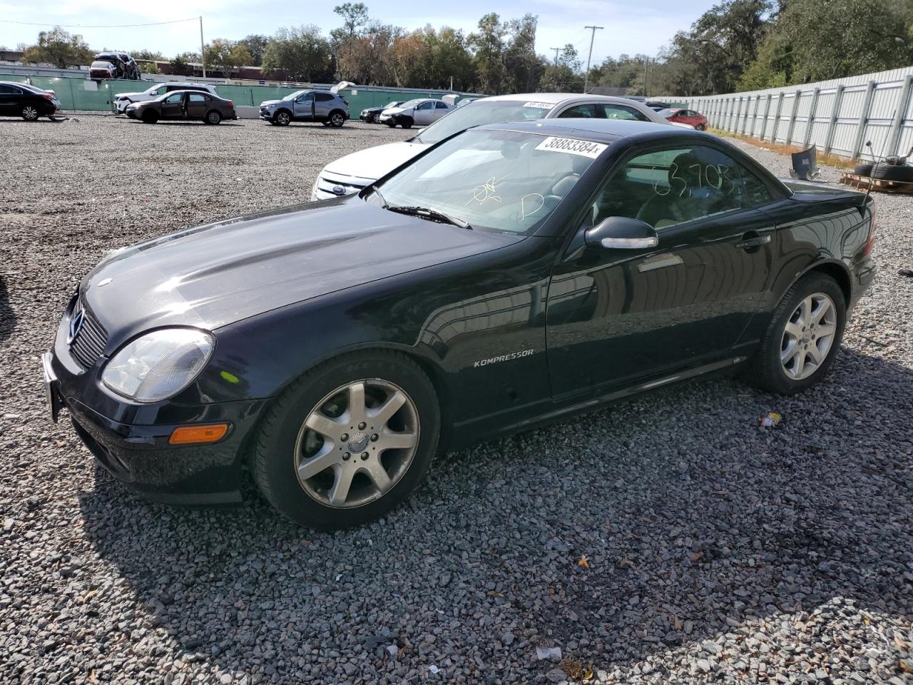 MERCEDES-BENZ SLK-KLASSE 2001 wdbkk49f11f186372