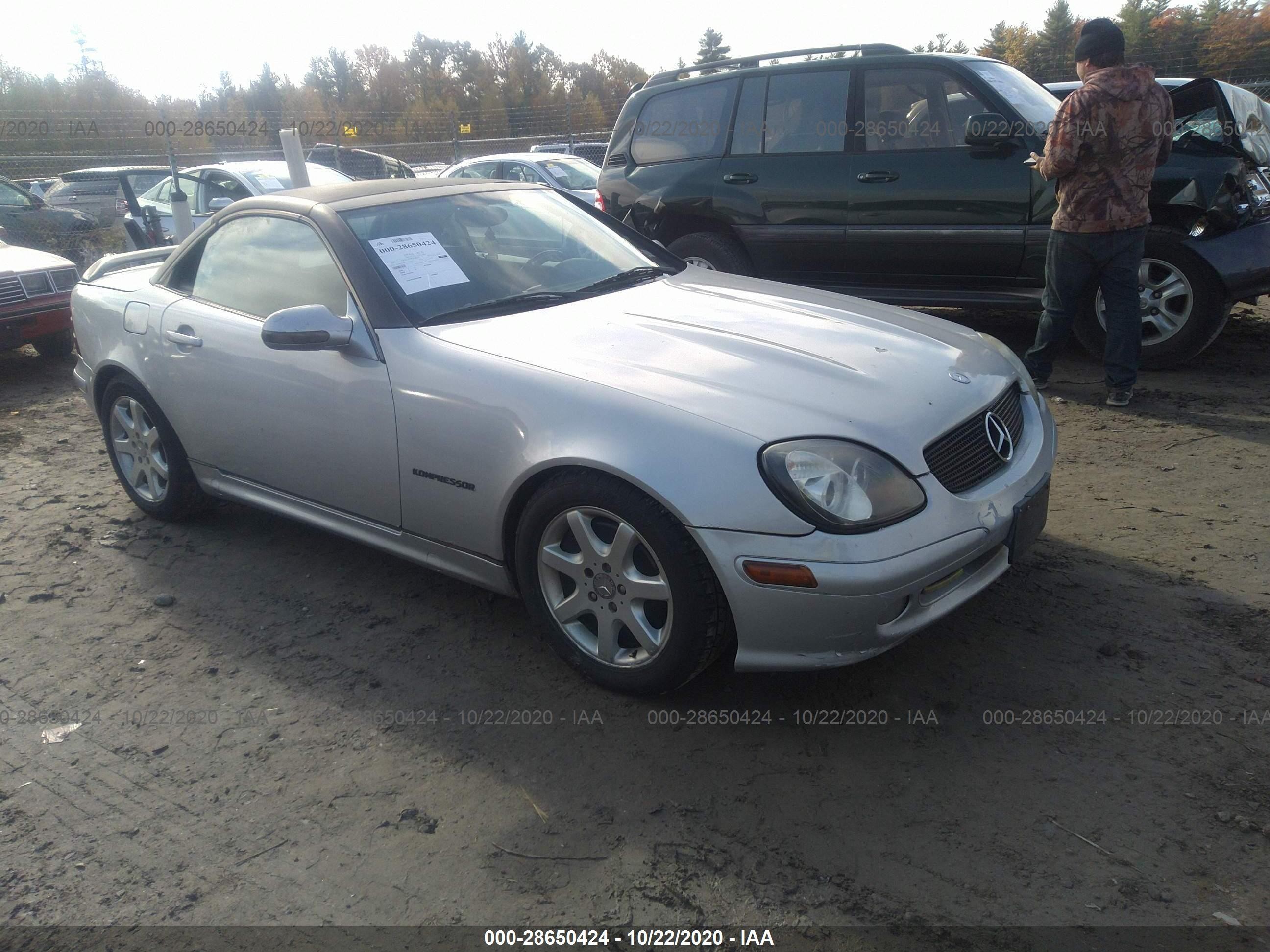 MERCEDES-BENZ SLK-KLASSE 2003 wdbkk49f33f272611