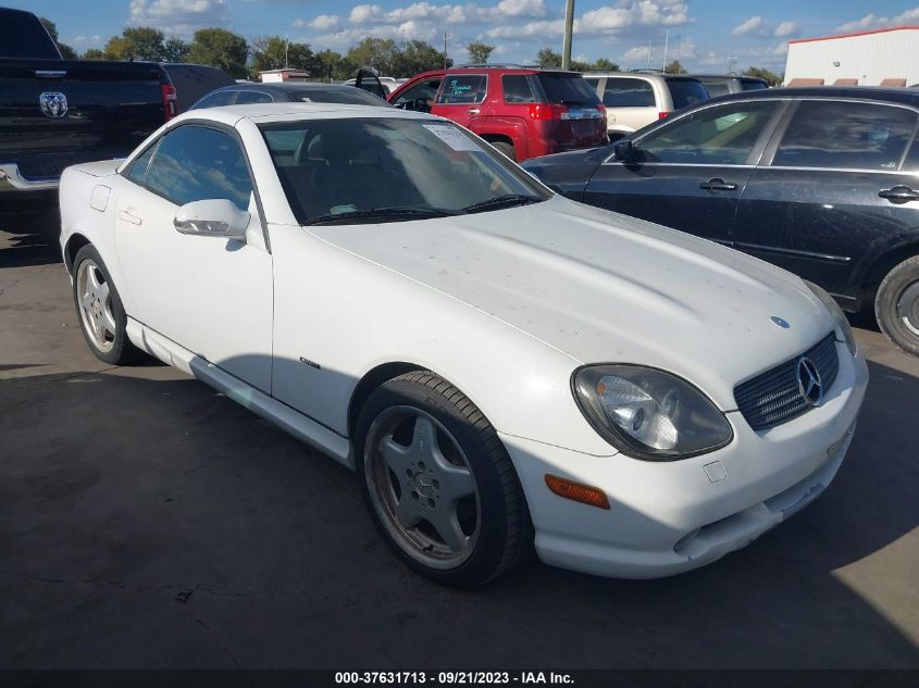 MERCEDES-BENZ SLK-KLASSE 2001 wdbkk49f71f172492