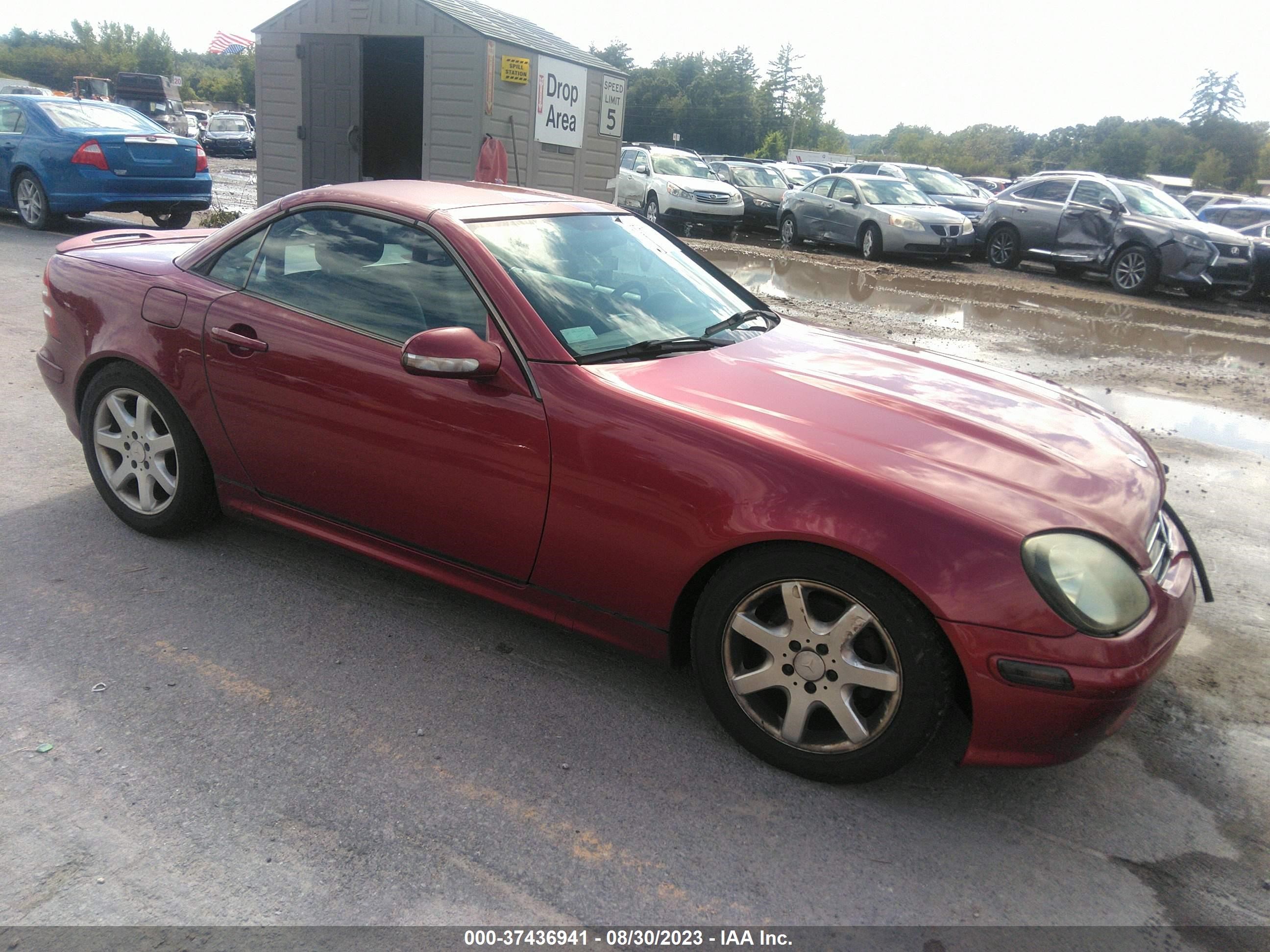 MERCEDES-BENZ SLK-KLASSE 2002 wdbkk49fx2f245081