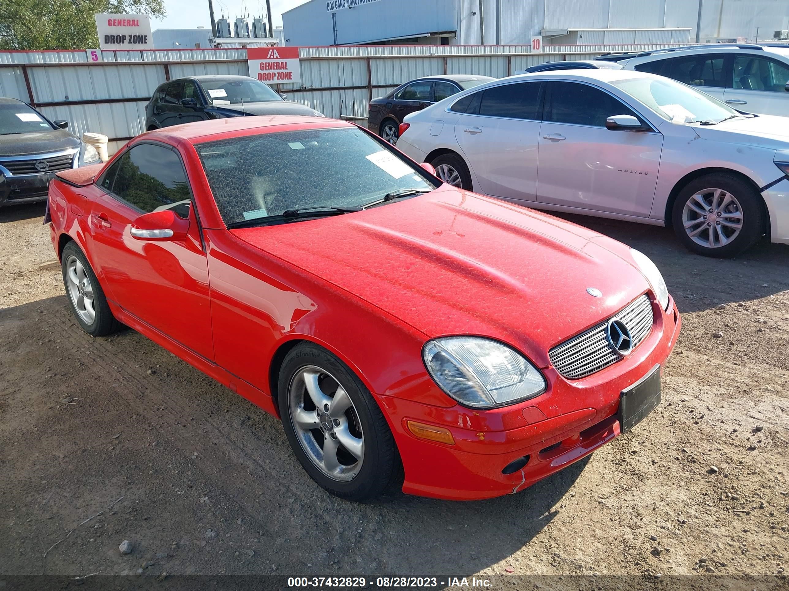 MERCEDES-BENZ SLK-KLASSE 2001 wdbkk65f51f195884