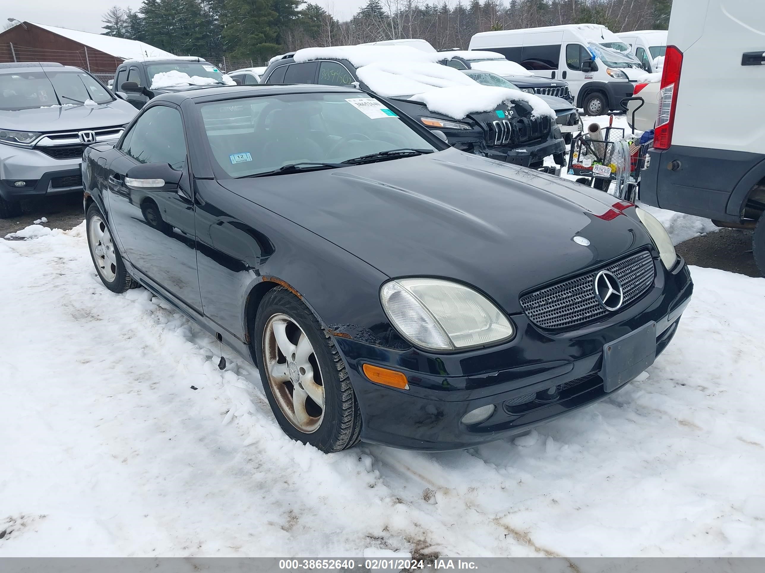 MERCEDES-BENZ SLK-KLASSE 2001 wdbkk65f81f228957