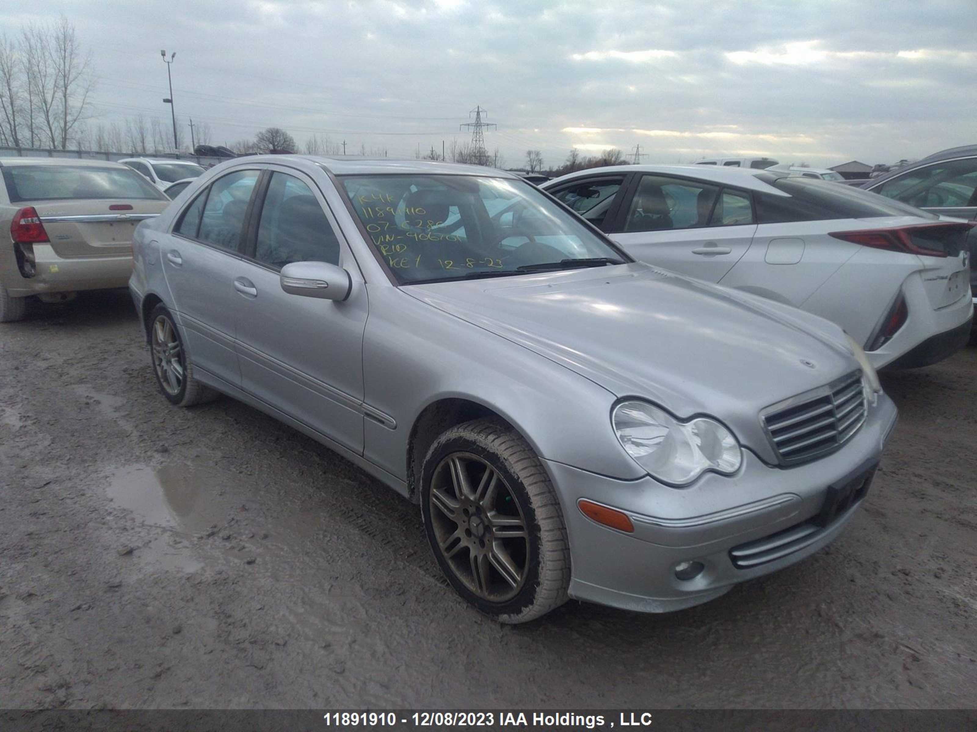 MERCEDES-BENZ C-KLASSE 2007 wdbrf54hx7f906701