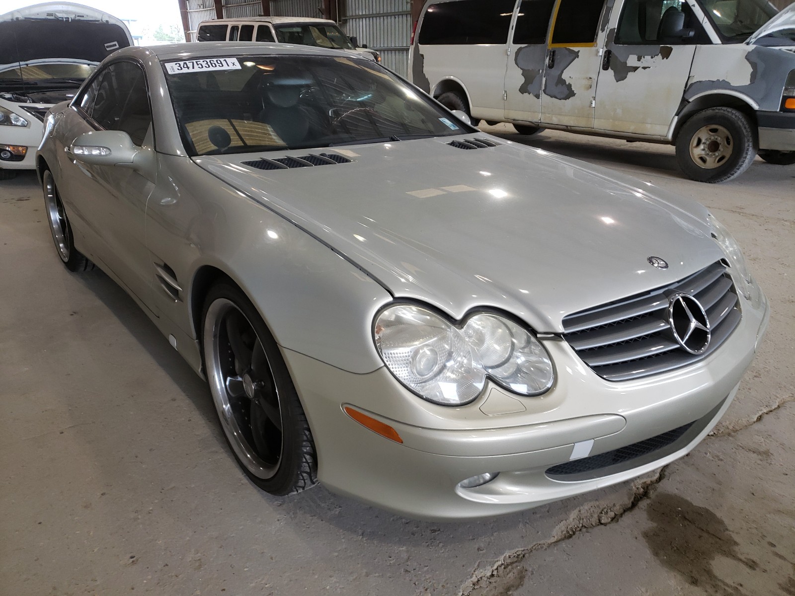 MERCEDES-BENZ SL 500R 2003 wdbsk75f43f008322