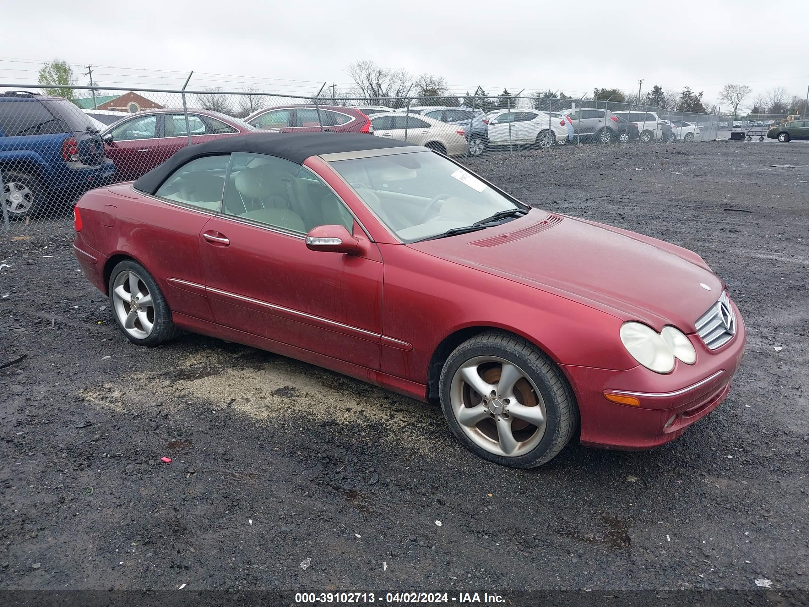 MERCEDES-BENZ CLK-KLASSE 2005 wdbtk65j55f149714