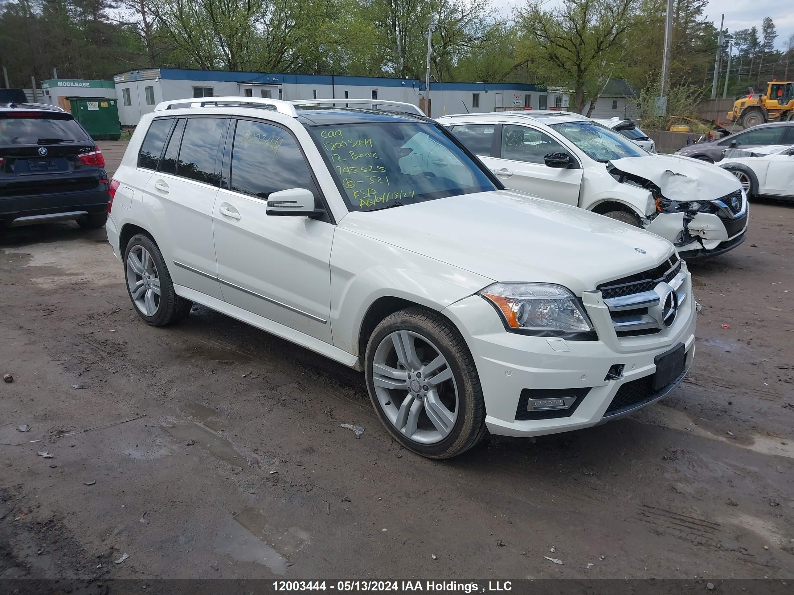 MERCEDES-BENZ GLK-KLASSE 2012 wdcgg8hb8cf745525