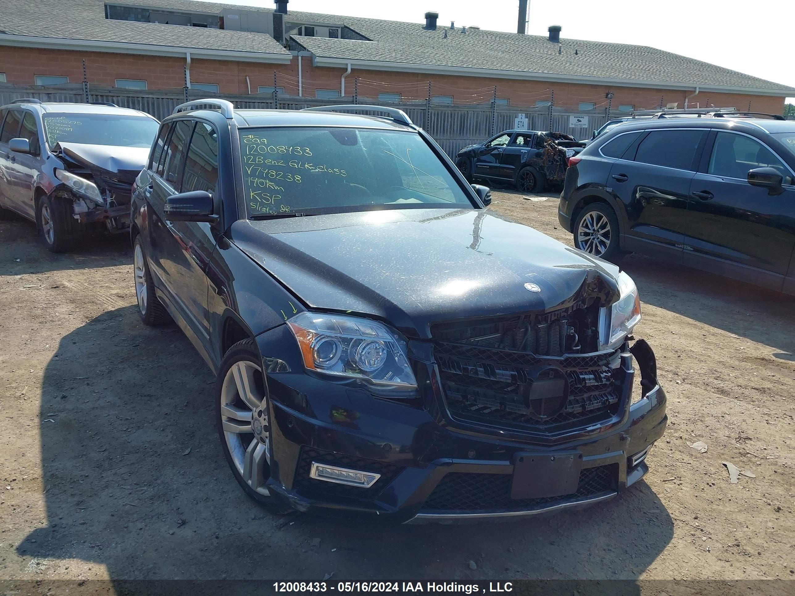 MERCEDES-BENZ GLK-KLASSE 2012 wdcgg8hb9cf748238