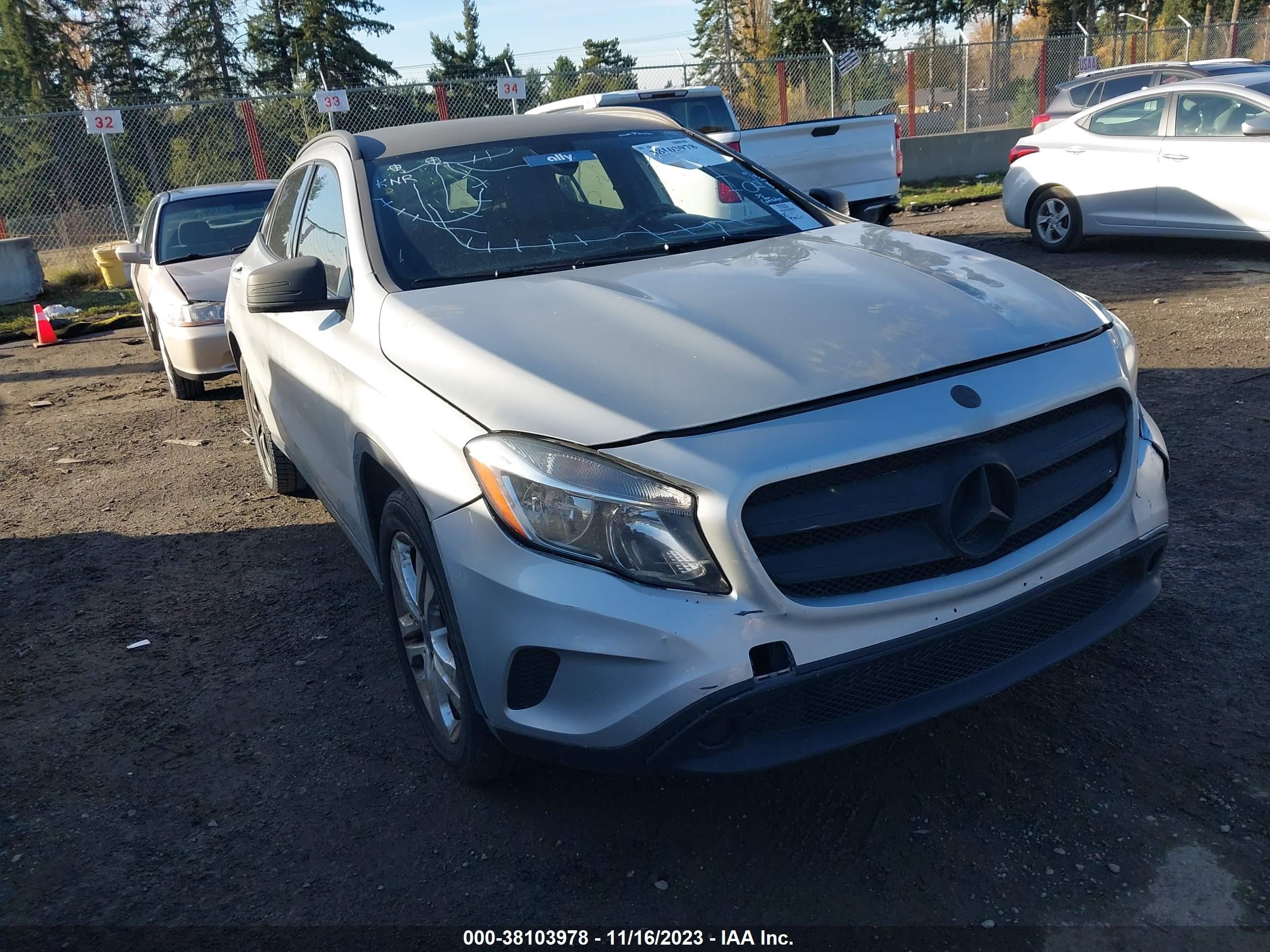 MERCEDES-BENZ GLA-KLASSE 2016 wdctg4ebxgj250936