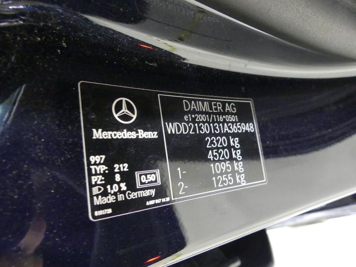 MERCEDES-BENZ E 2017 wdd2130131a365948