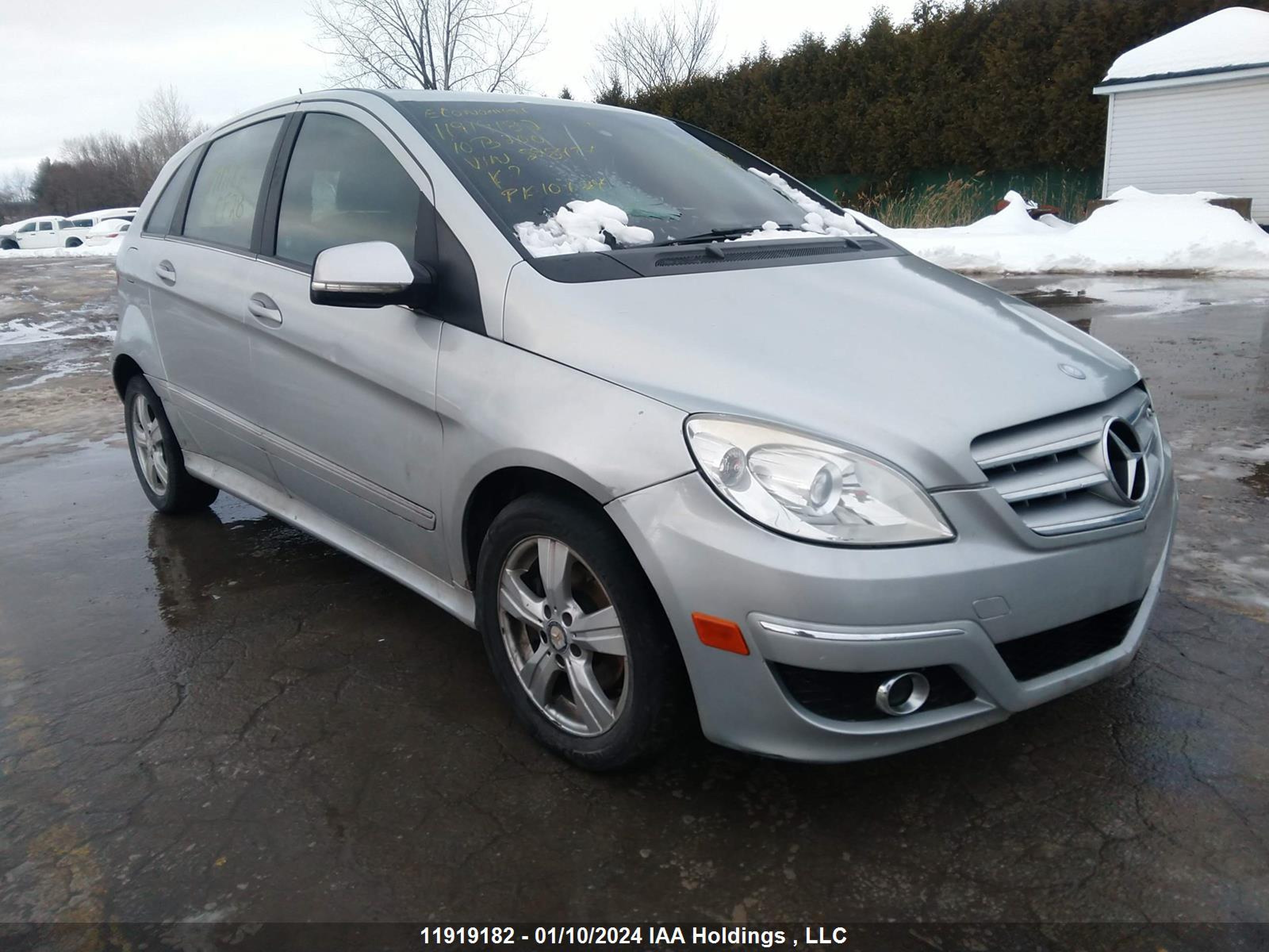 MERCEDES-BENZ B-KLASSE 2010 wddfh3db5aj598474