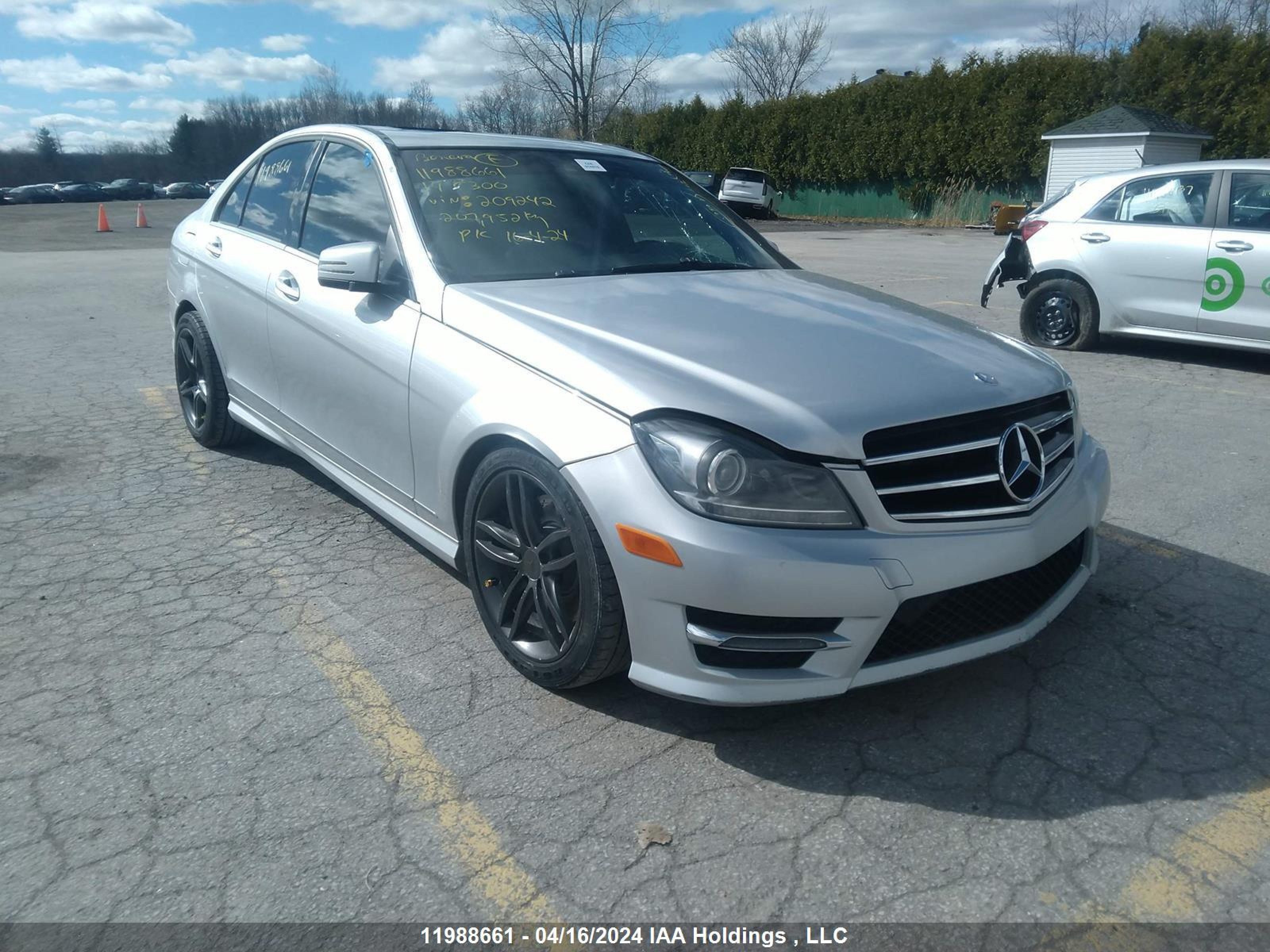 MERCEDES-BENZ C-KLASSE 2014 wddgf8ab4eg209242