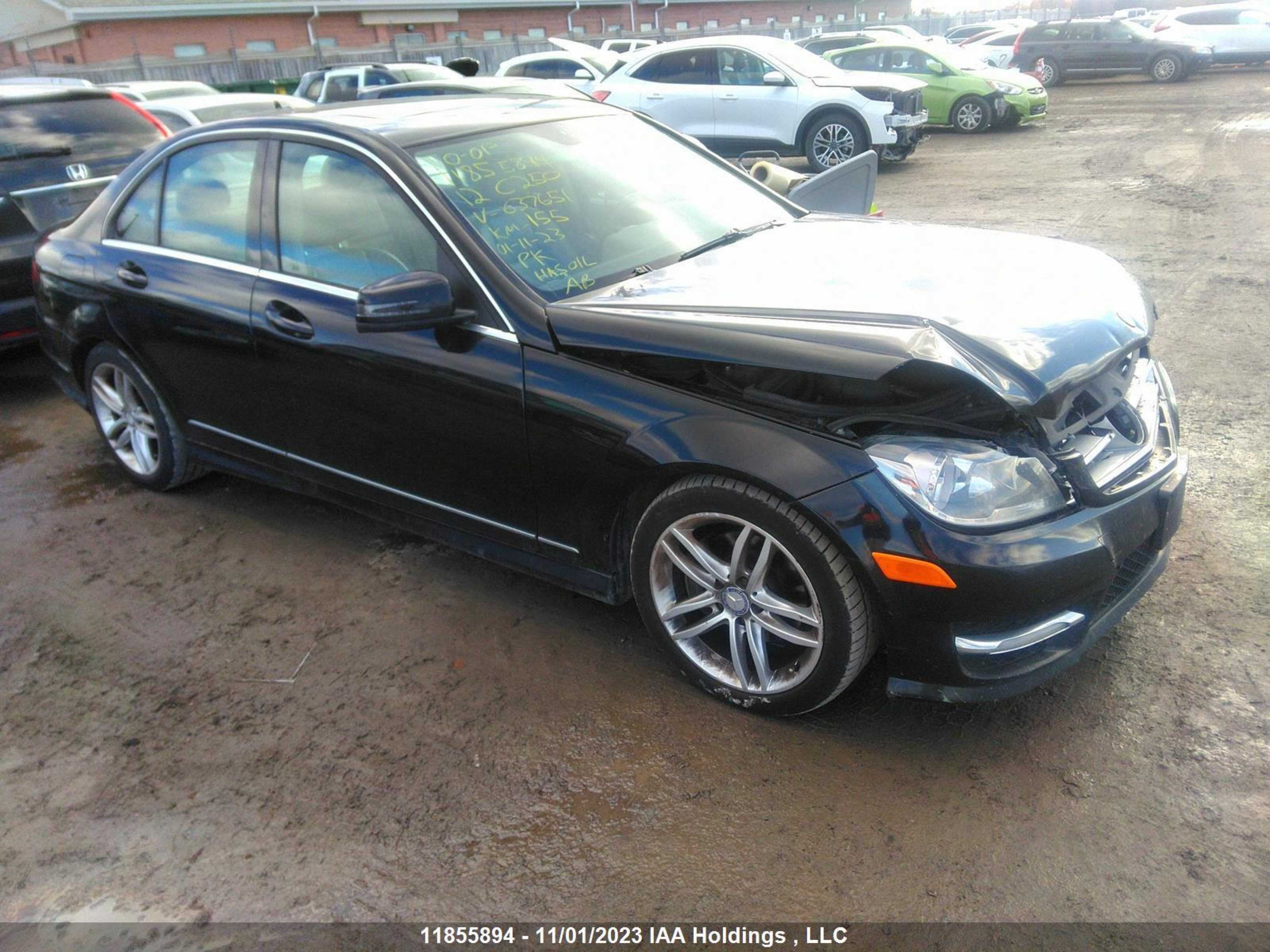 MERCEDES-BENZ C-KLASSE 2012 wddgf8fb1ca637651