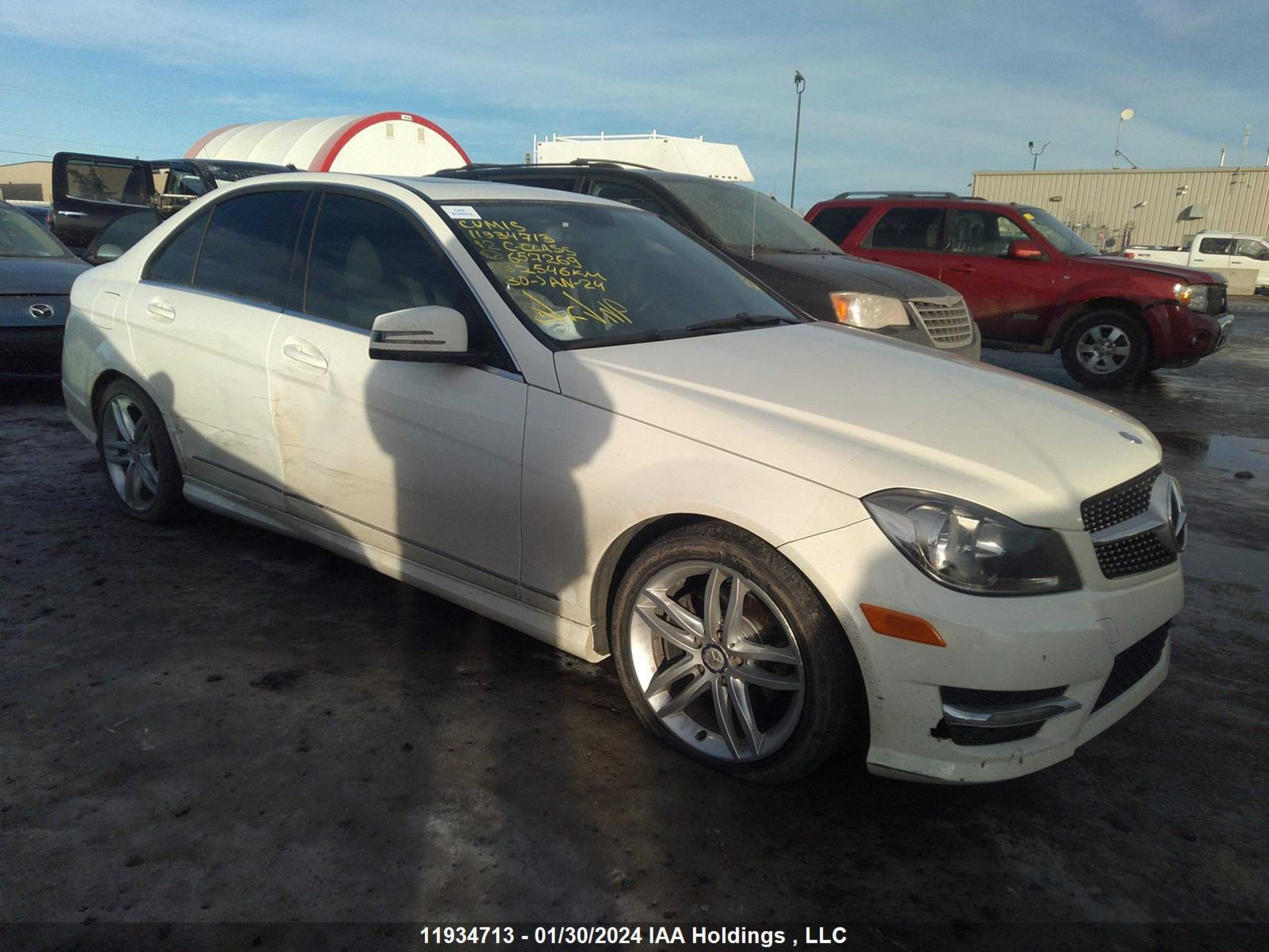 MERCEDES-BENZ C-KLASSE 2012 wddgf8fb5ca657269