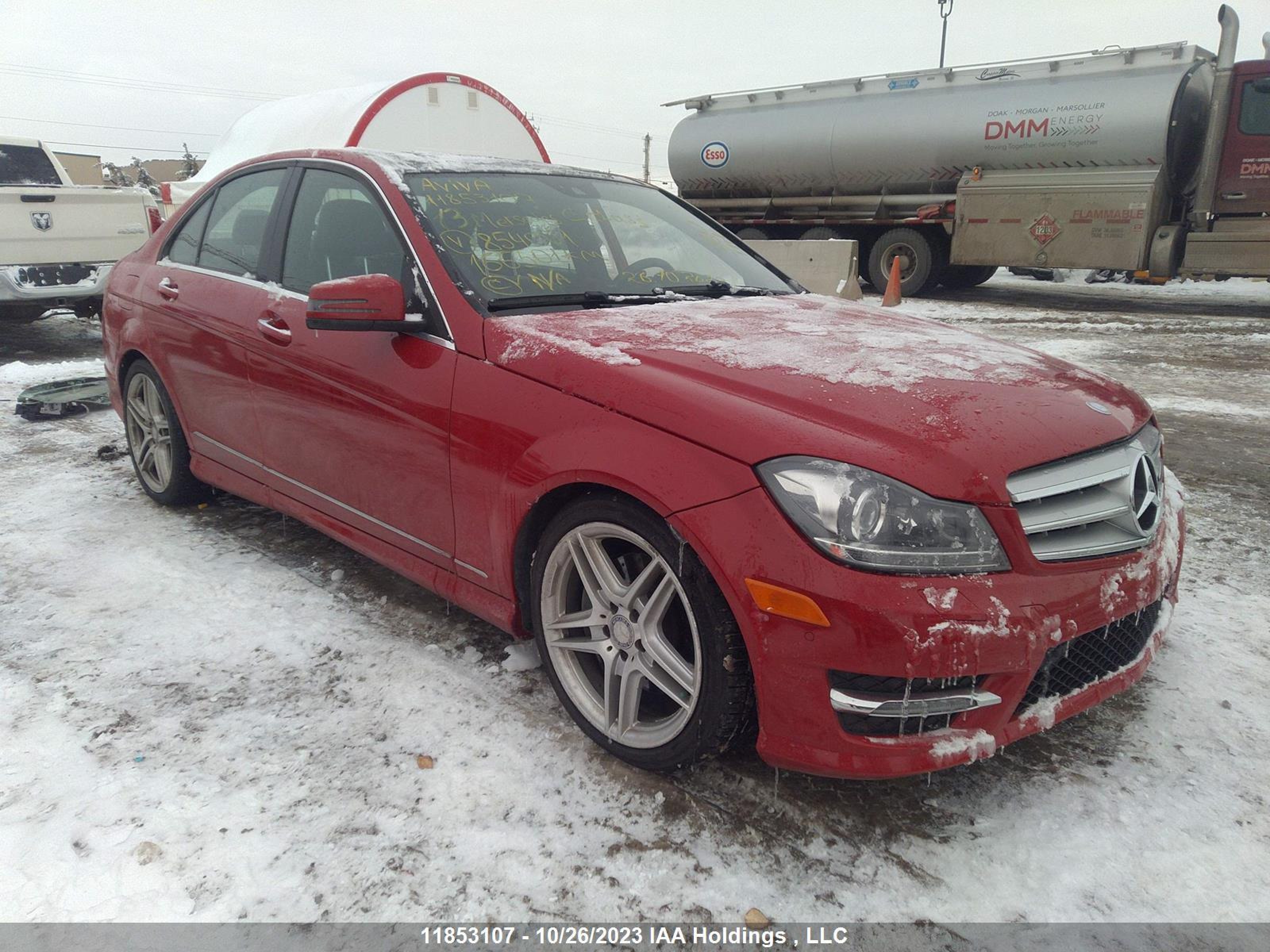 MERCEDES-BENZ C-KLASSE 2013 wddgf8jb5da854001