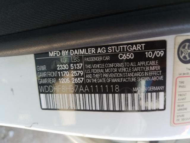 MERCEDES-BENZ E 350 4MAT 2010 wddhf8hb7aa111118