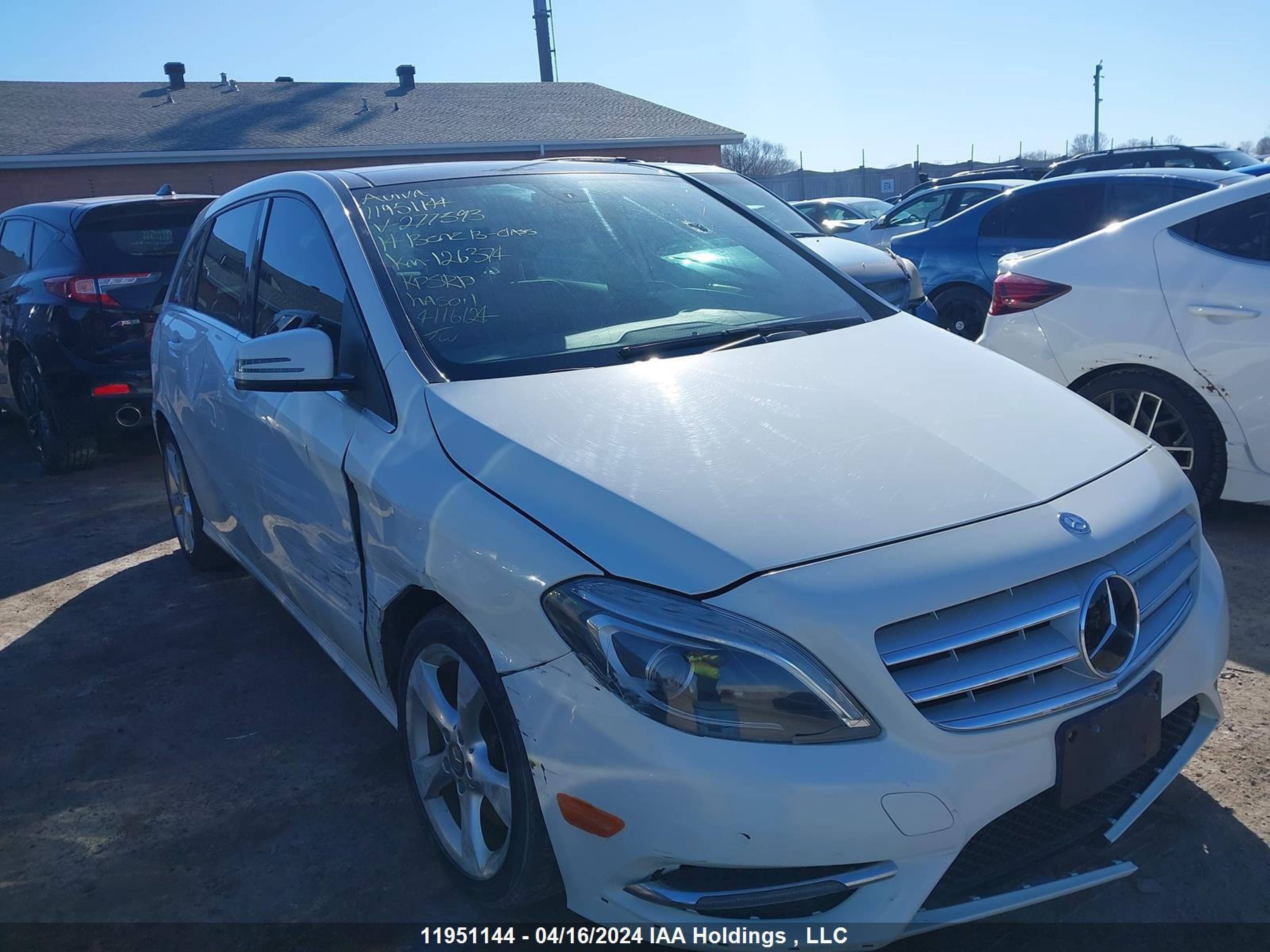 MERCEDES-BENZ B-KLASSE 2014 wddmh4eb6ej277593