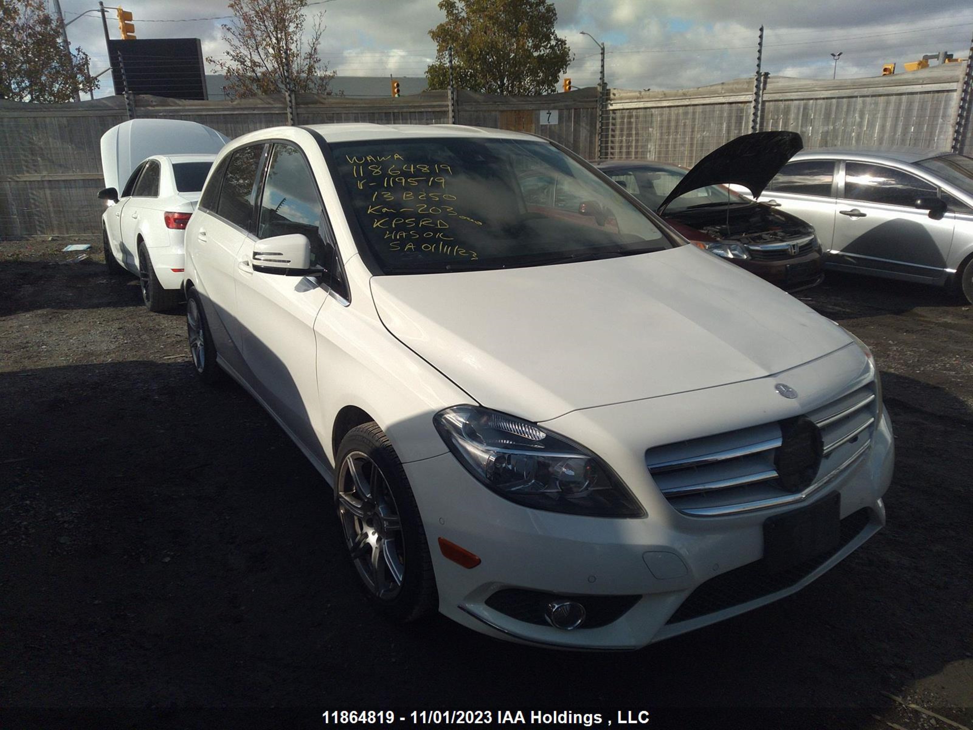 MERCEDES-BENZ B-KLASSE 2013 wddmh4eb7dj119519