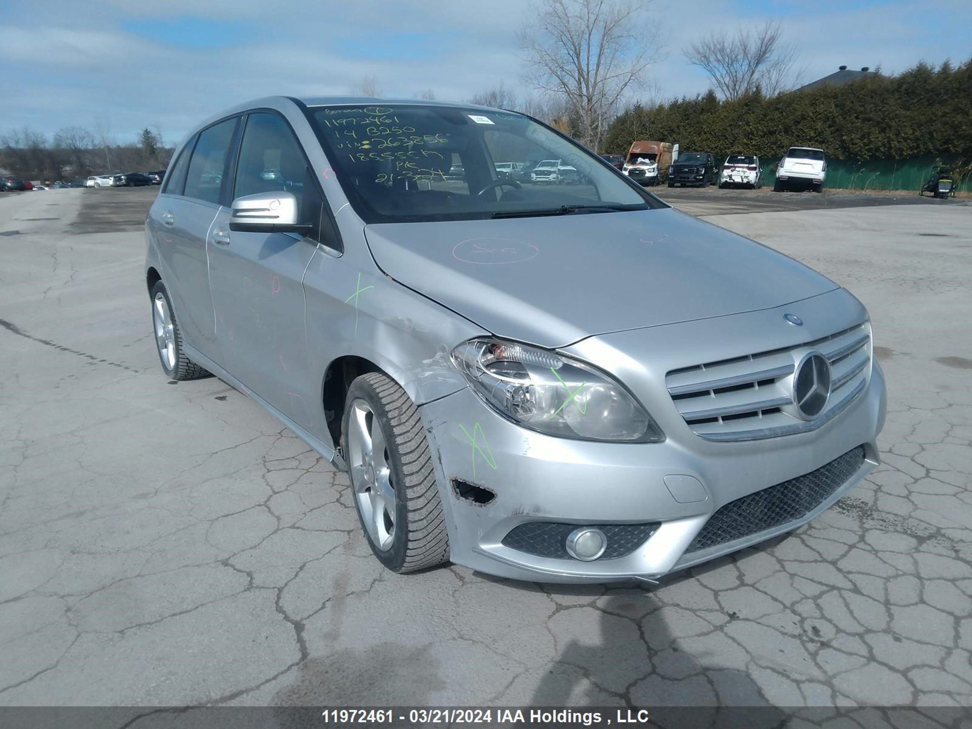 MERCEDES-BENZ B-KLASSE 2014 wddmh4eb8ej263856