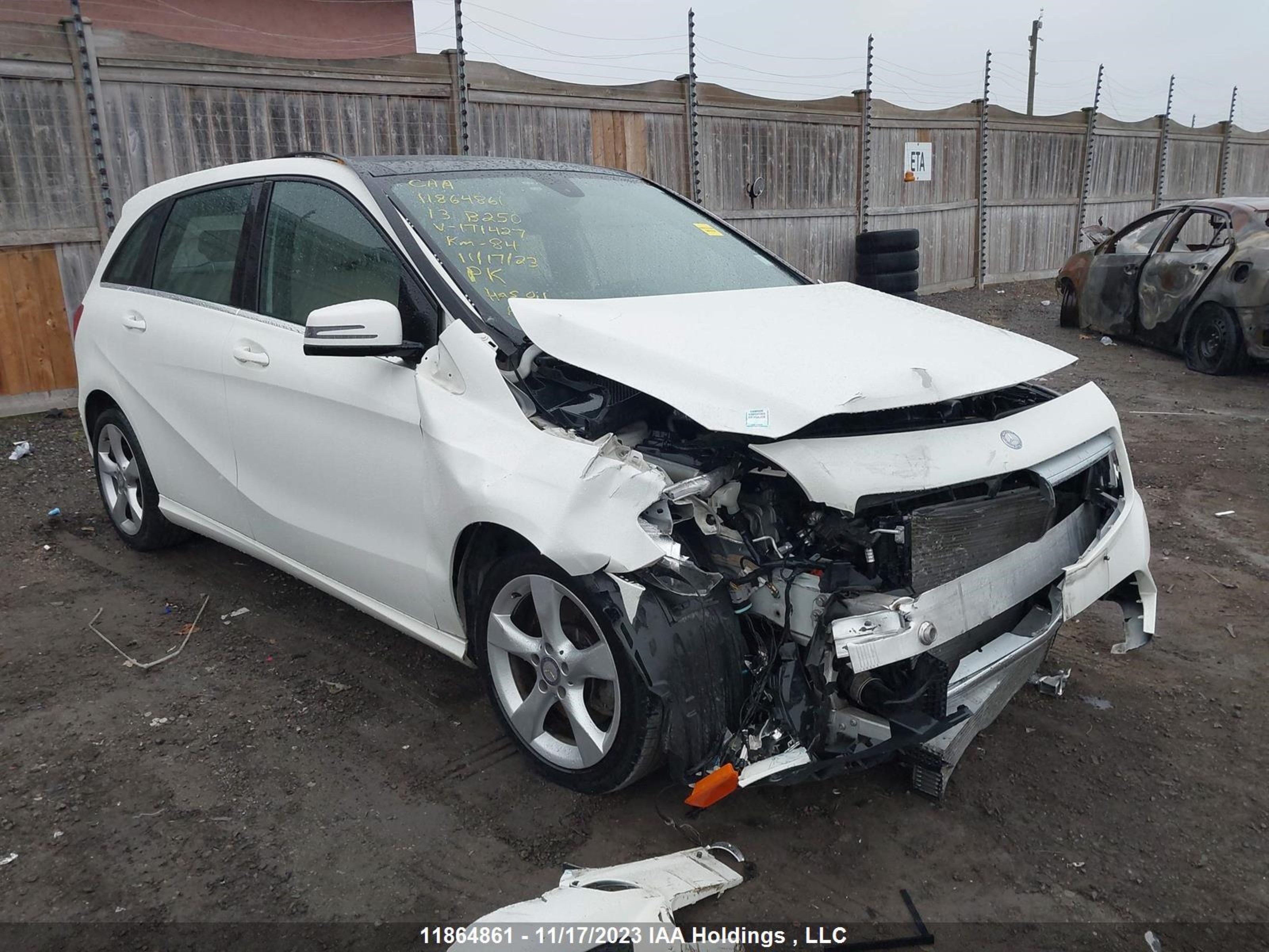 MERCEDES-BENZ B-KLASSE 2013 wddmh4eb9dj171427