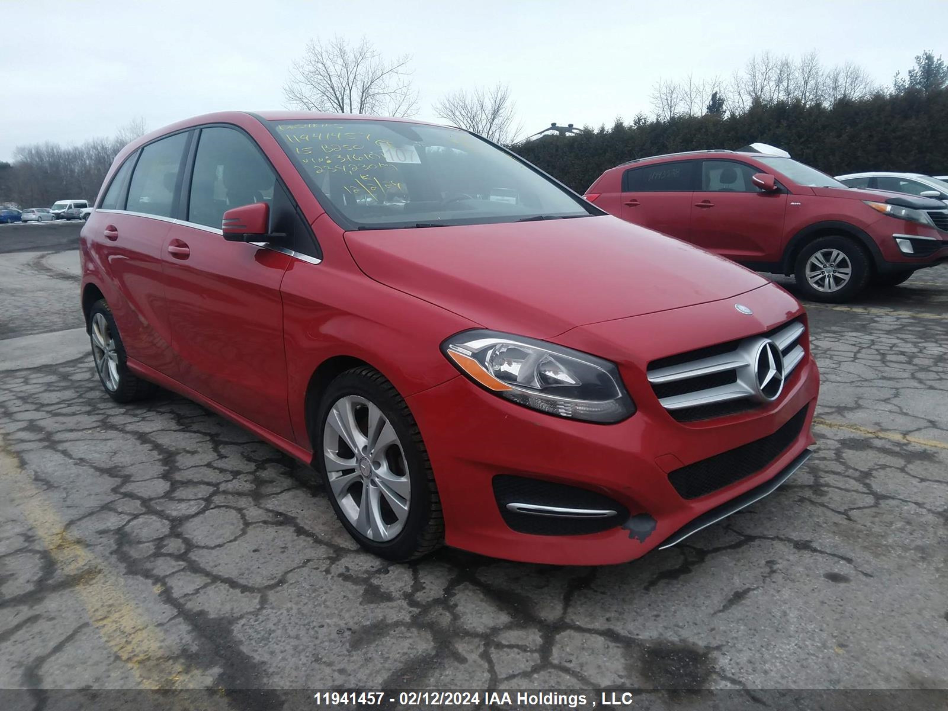 MERCEDES-BENZ B-KLASSE 2015 wddmh4gb4fj316101