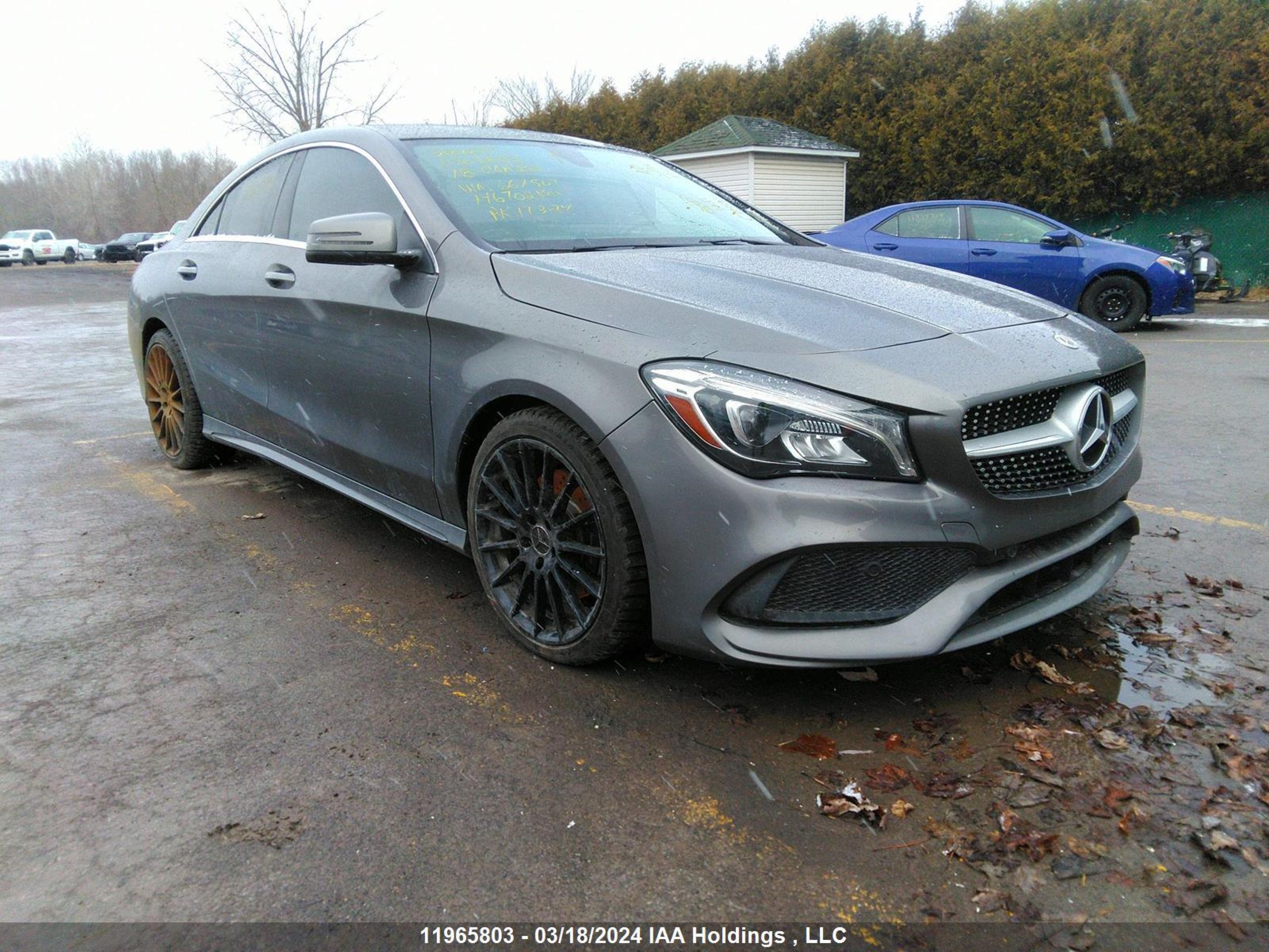 MERCEDES-BENZ CLA-KLASSE 2018 wddsj4gb4jn667507