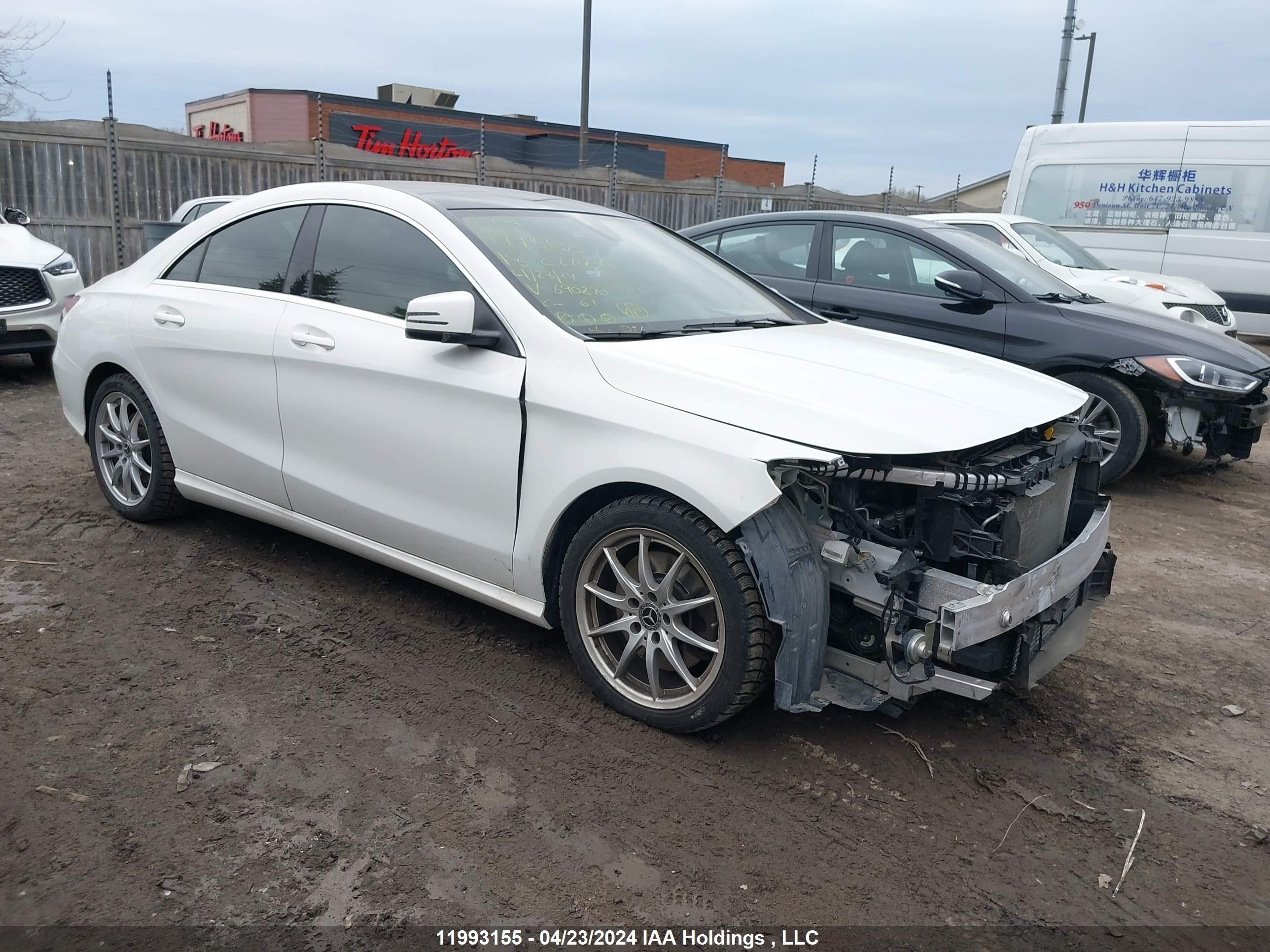 MERCEDES-BENZ CLA-KLASSE 2018 wddsj4gb4jn690270