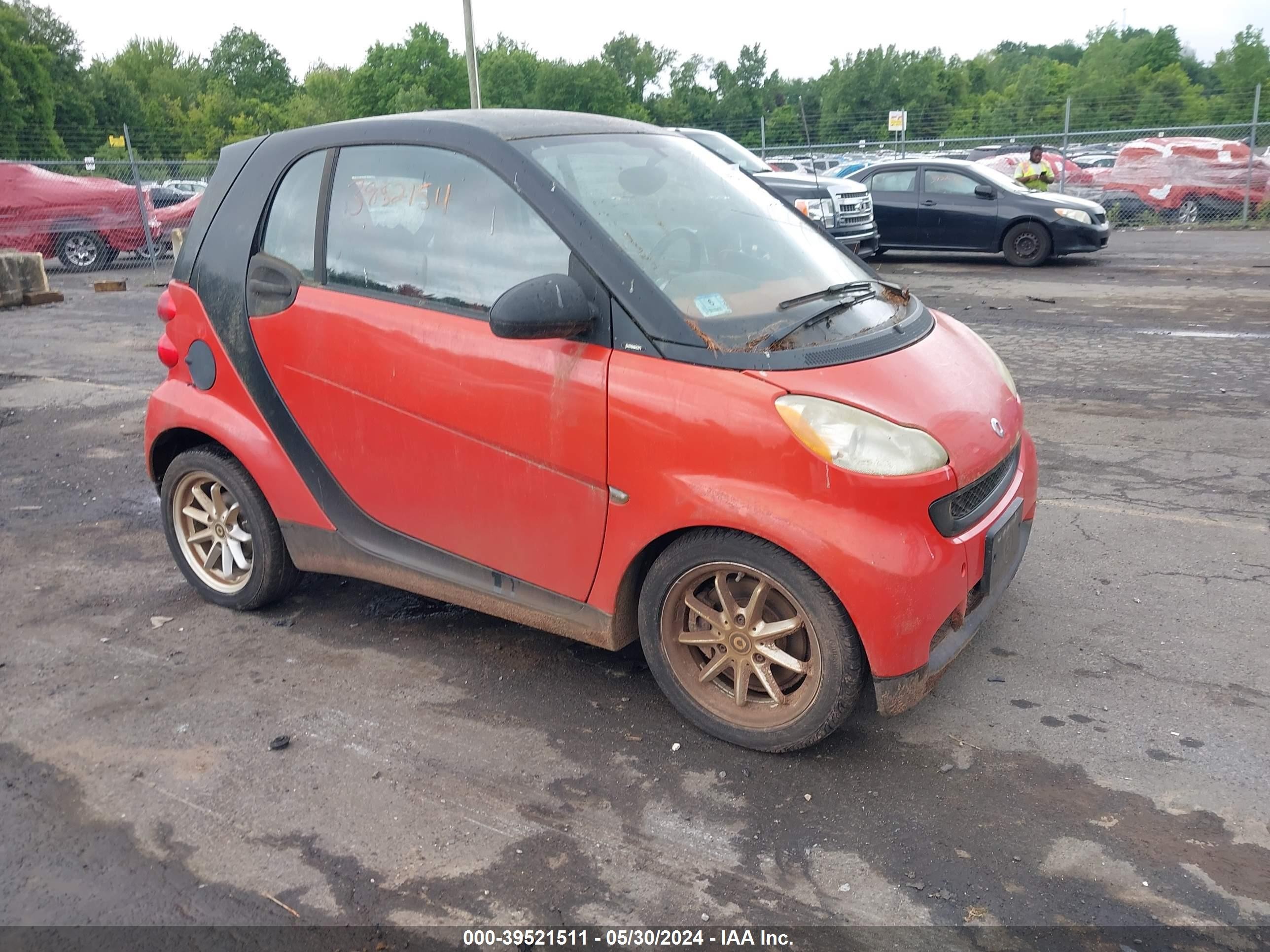 SMART FORTWO 2008 wmeej31x18k144870