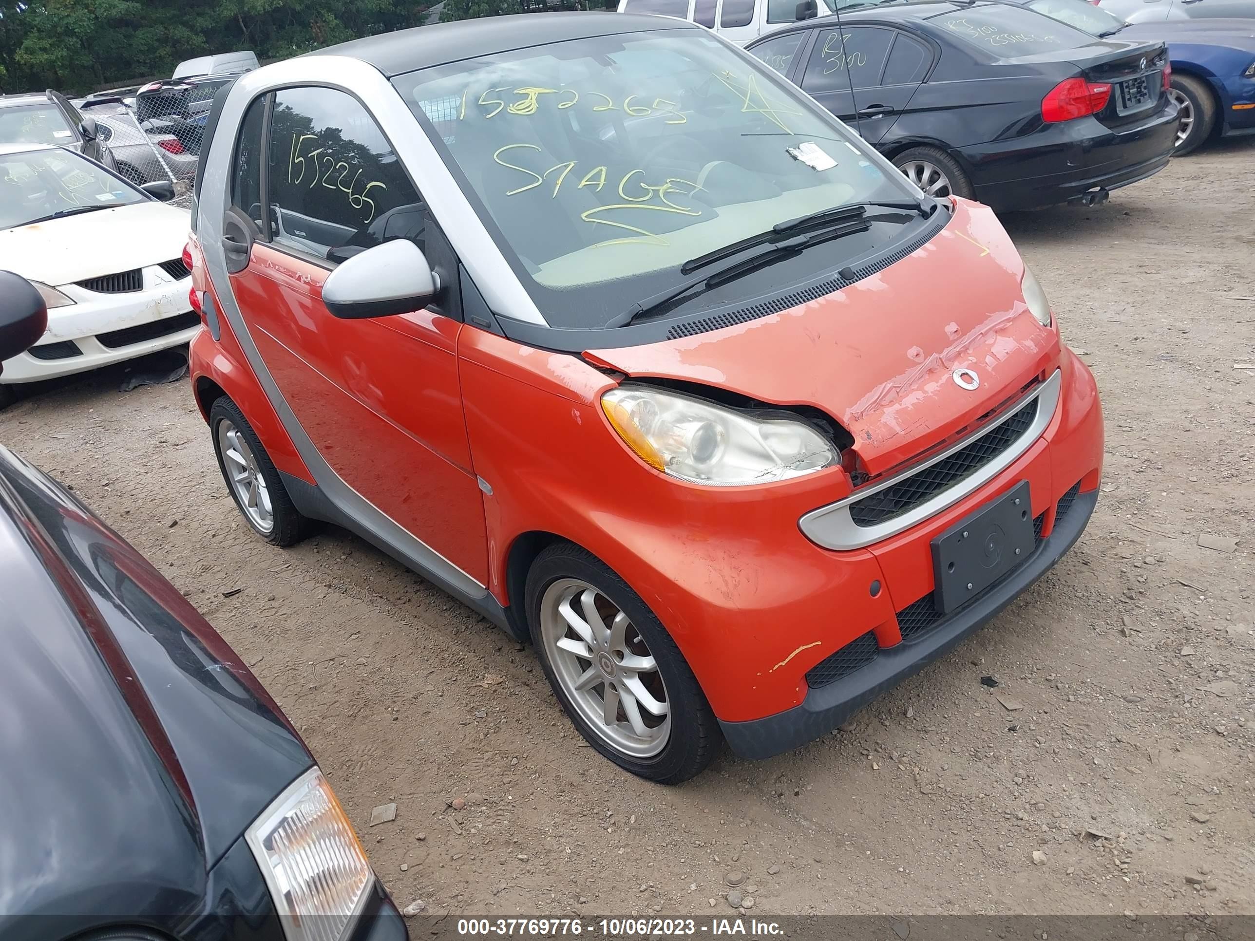 SMART FORTWO 2008 wmeej31x78k188131