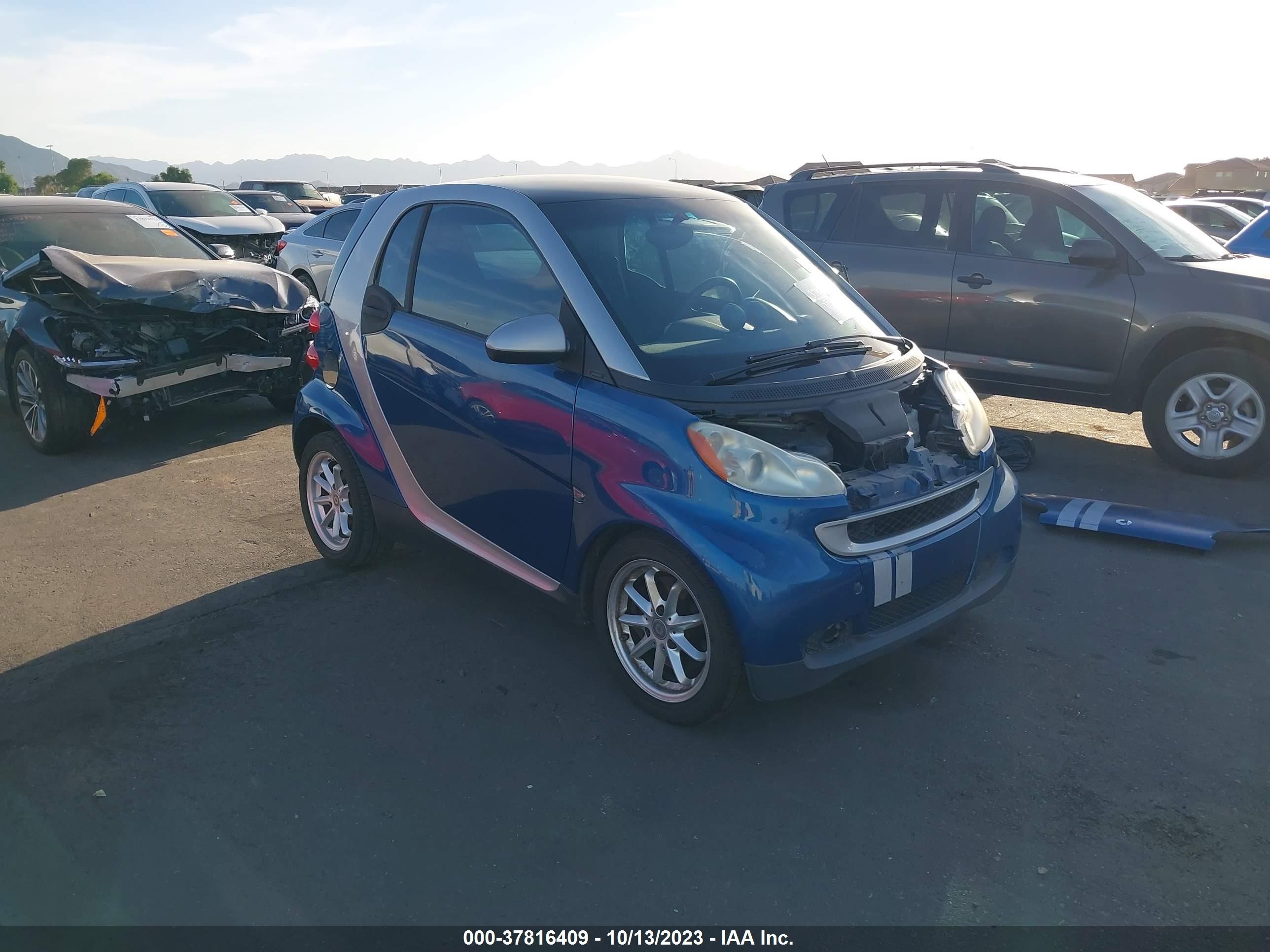 SMART FORTWO 2008 wmeej31x78k206837