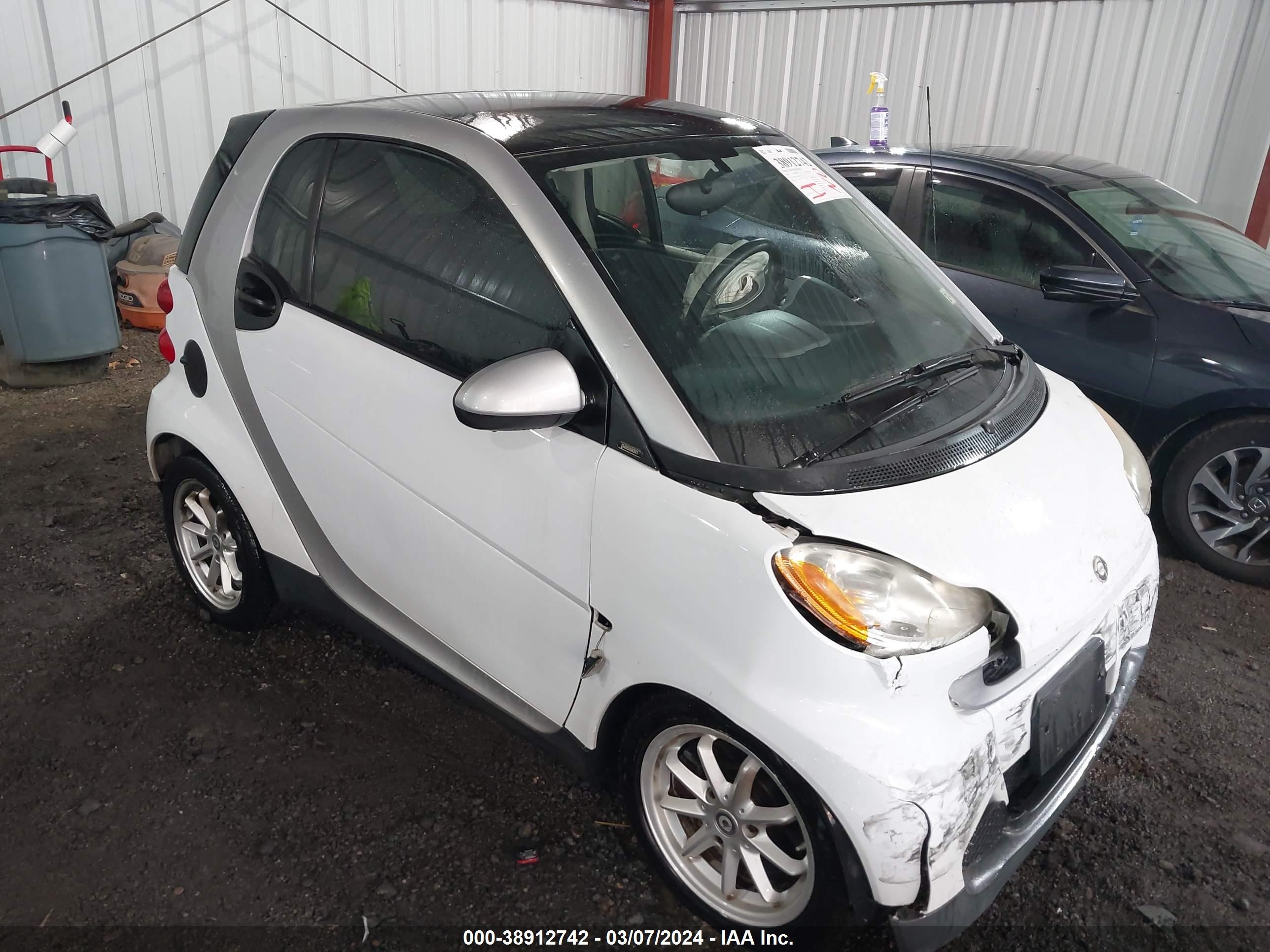 SMART FORTWO 2009 wmeej31x89k307791