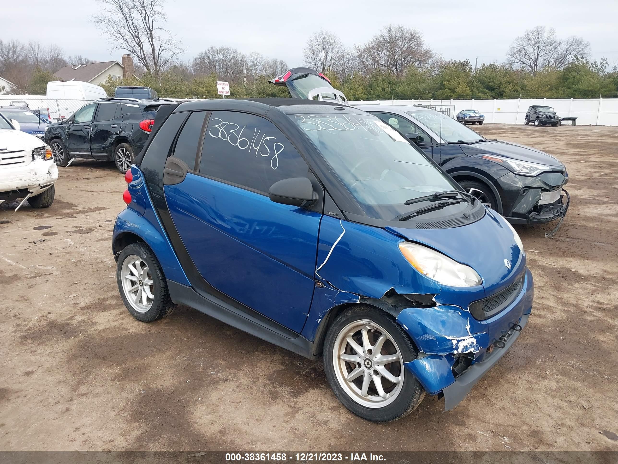 SMART FORTWO 2009 wmeek31x09k259006