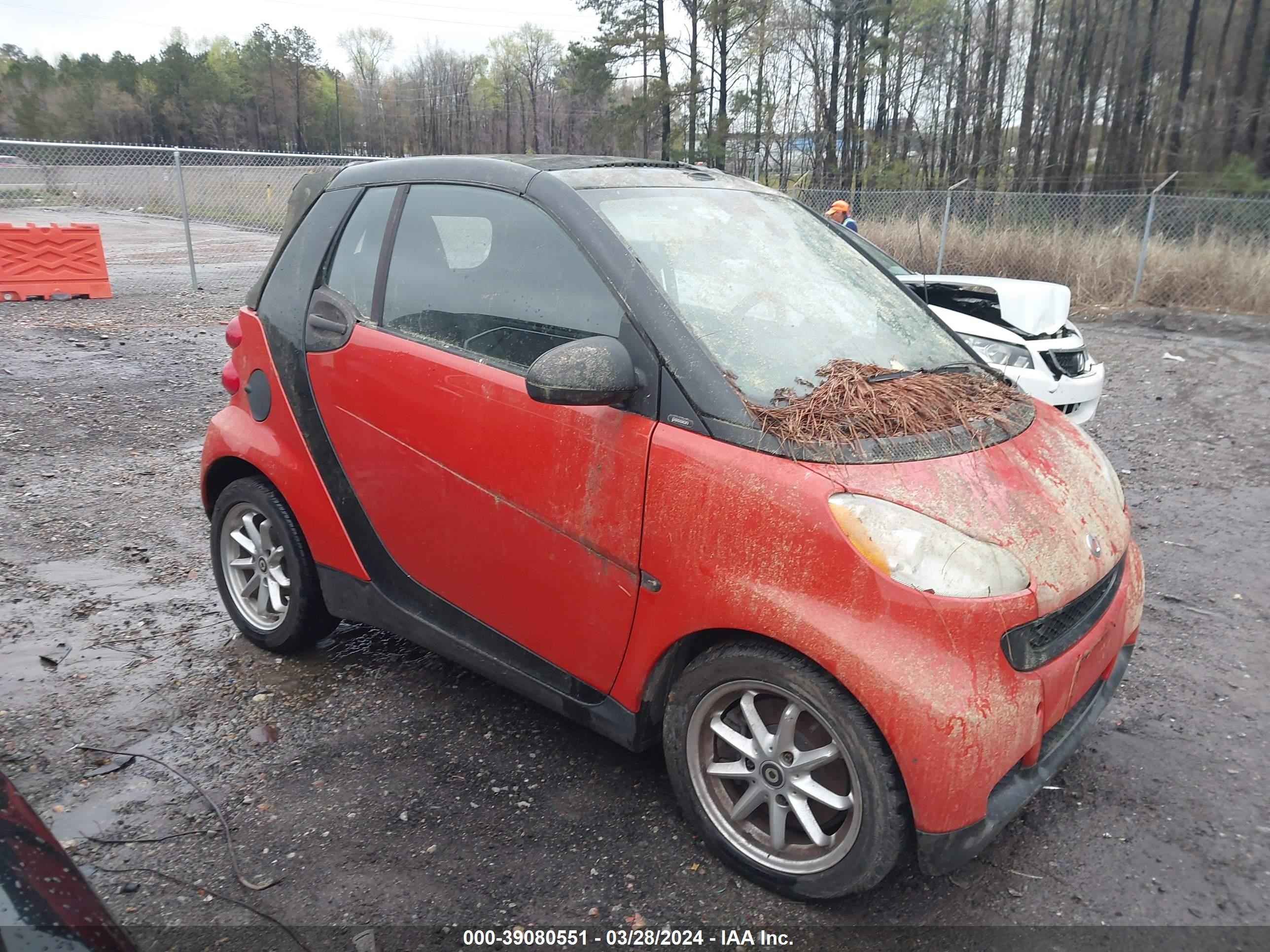 SMART FORTWO 2008 wmeek31x28k206287