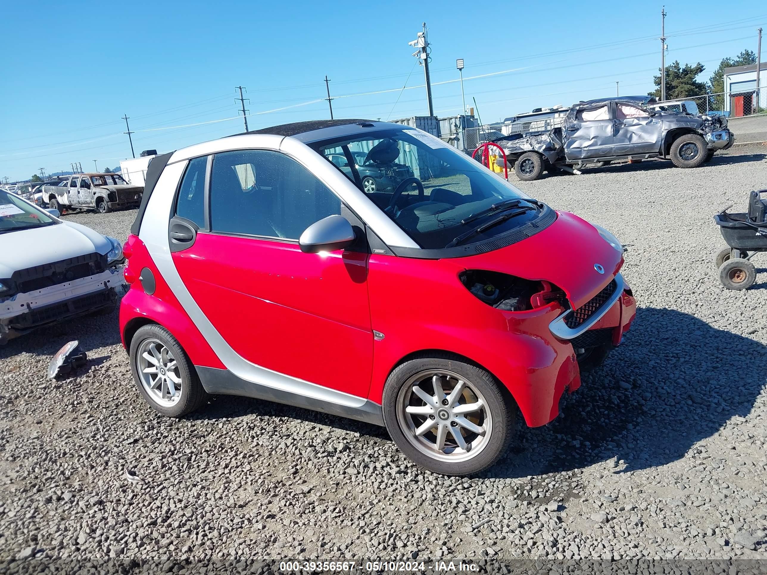 SMART FORTWO 2009 wmeek31x69k270396