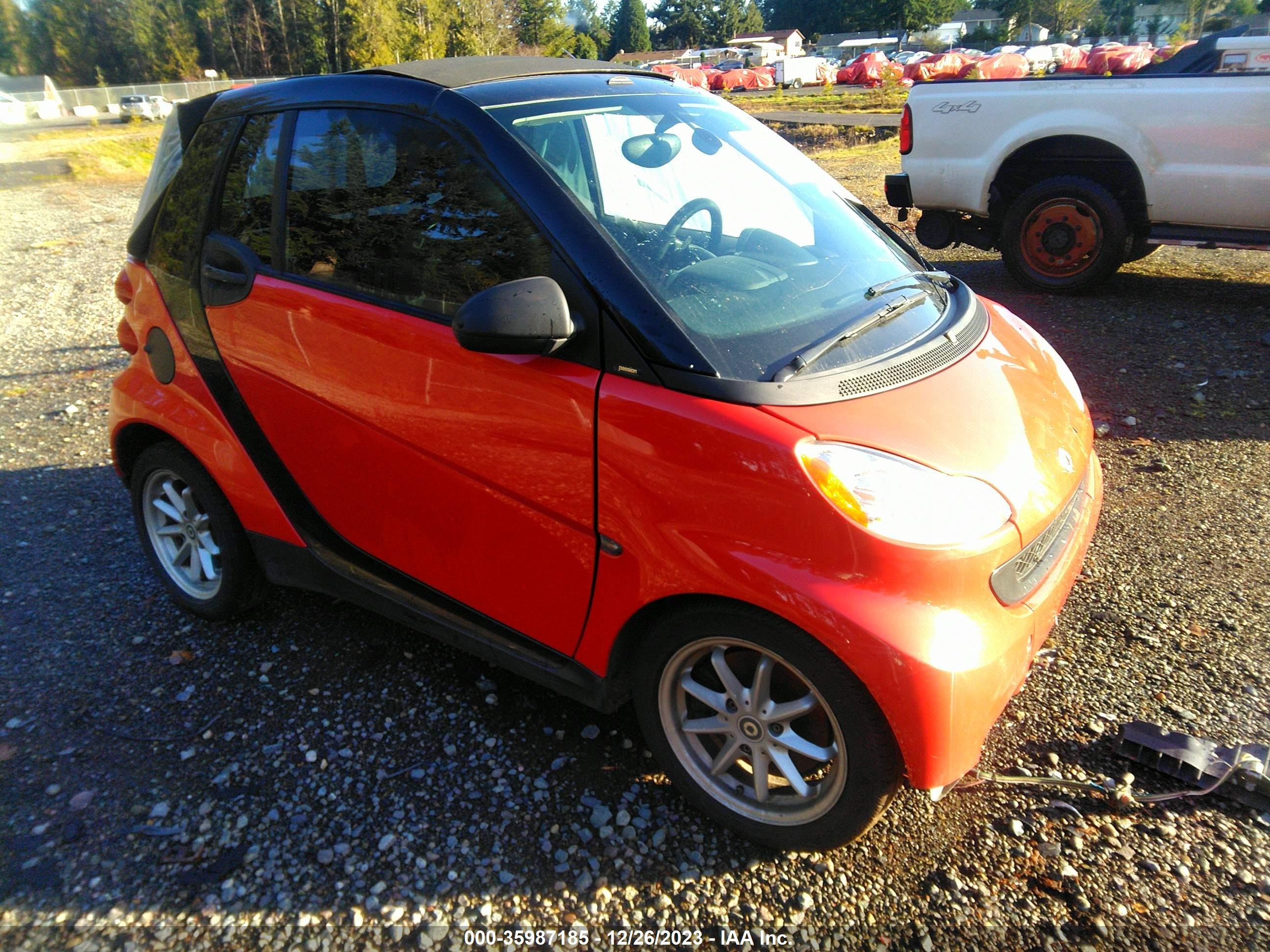 SMART FORTWO 2008 wmeek31x78k121932